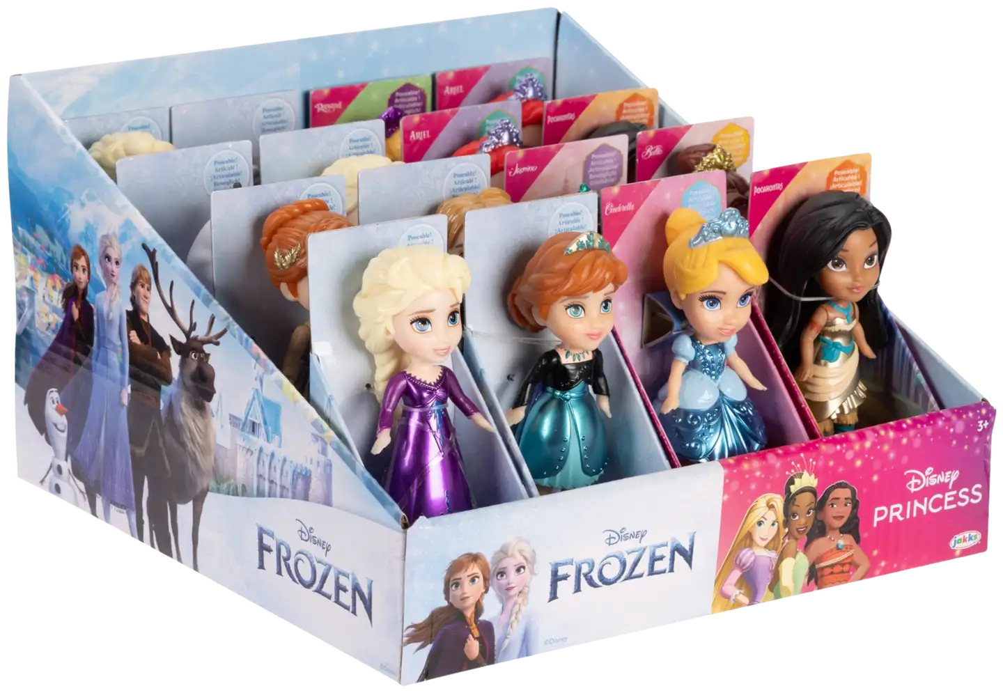 Disney Princess & Frozen mininukke 7 cm, erilaisia - 1