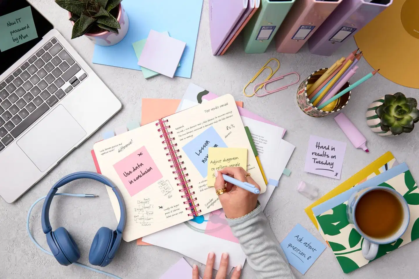 Post-it® Super Sticky 100% Recycled -viestilaput 654-RSS2-PSGP, mintunvihreä ja sininen, 76 mm x 76 mm, 70 viestilappua/lehtiö, 2 lehtiötä/pakkaus - 6