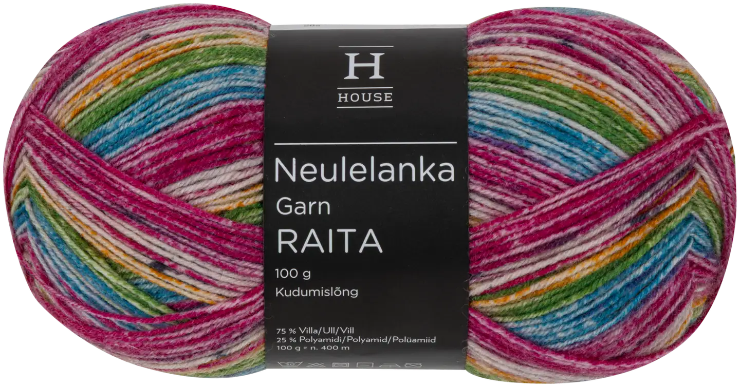 House sukkalanka Raita 100g monivärinen