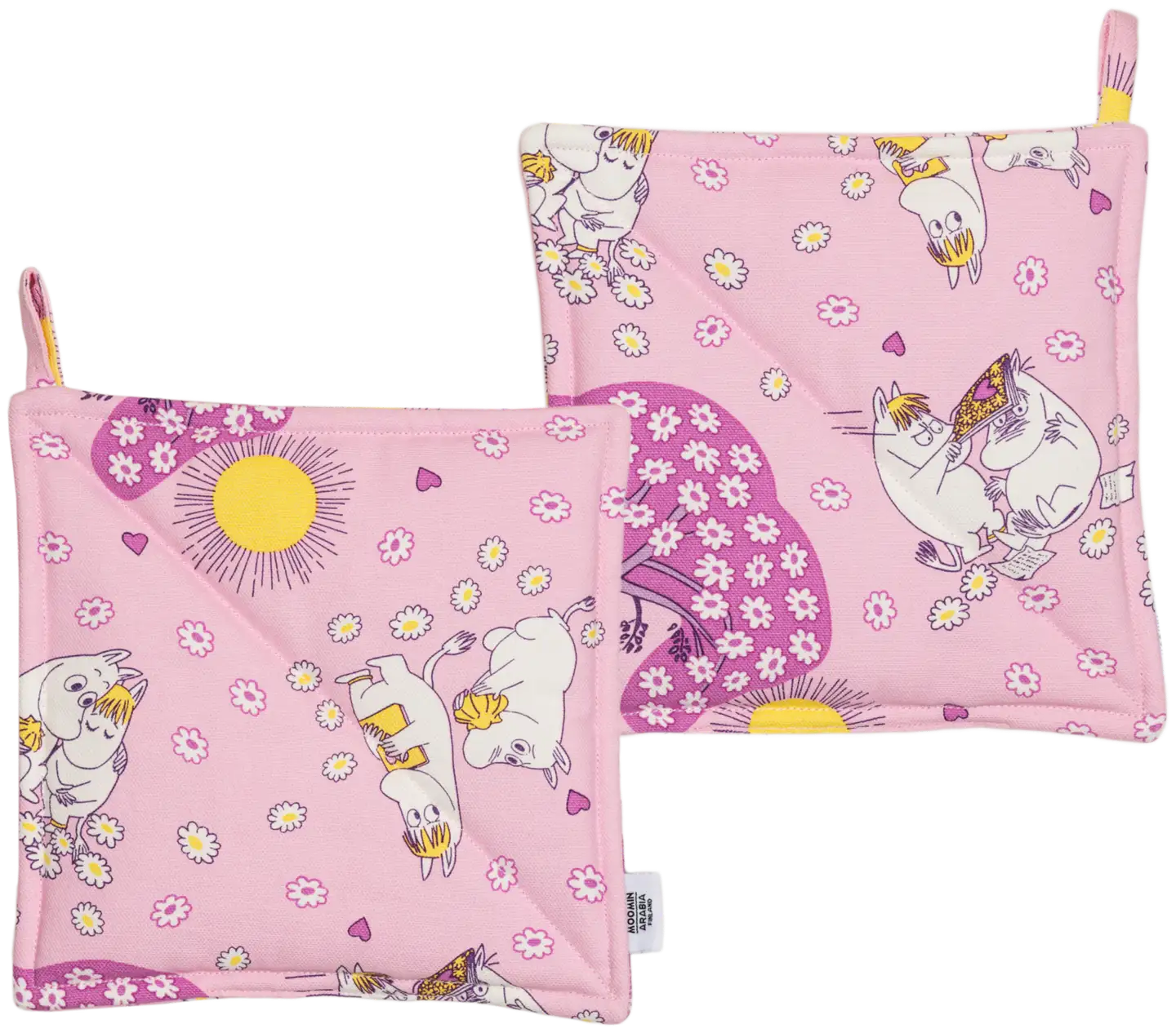 Moomin Arabia Muumi patalappu st  22x22cm Sydänkäpyset