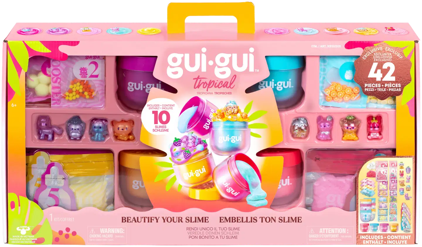 Gui Gui Tropical Slime lima jättipakkaus 129 osaa - 2