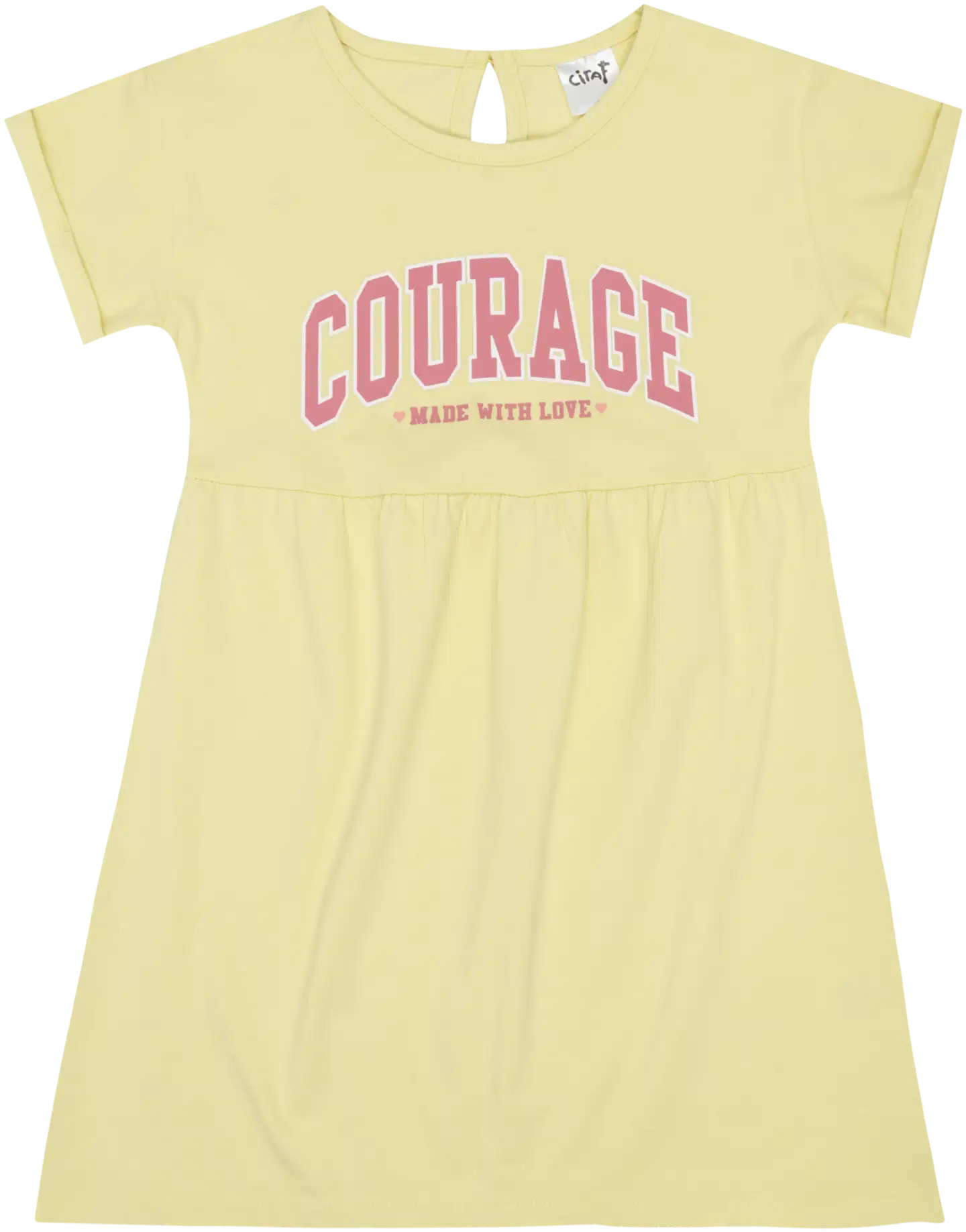 Ciraf lasten trikoomekko 25TC261114 - Wax Yellow 11-0618 Tcx - 1