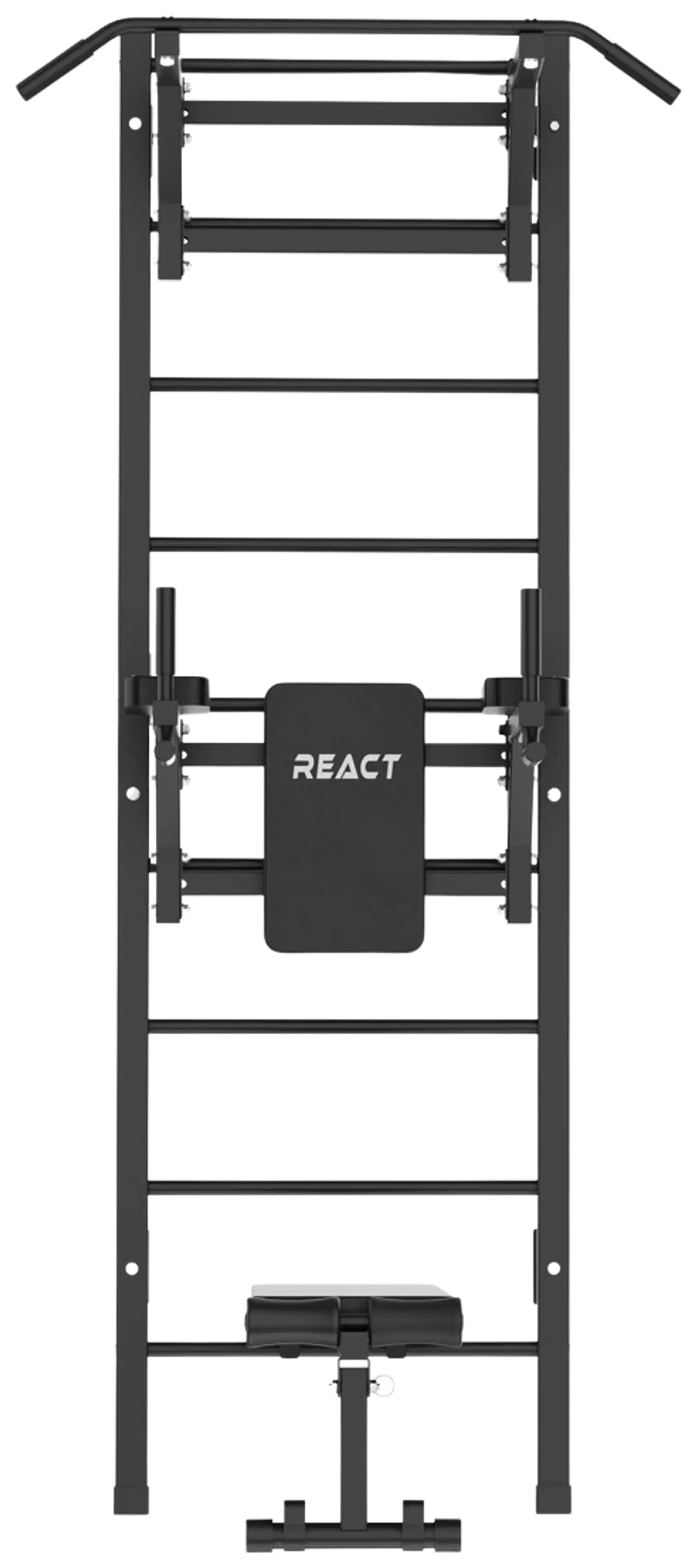 React Puolapuut/kuntotorni Metallinen Musta - 2