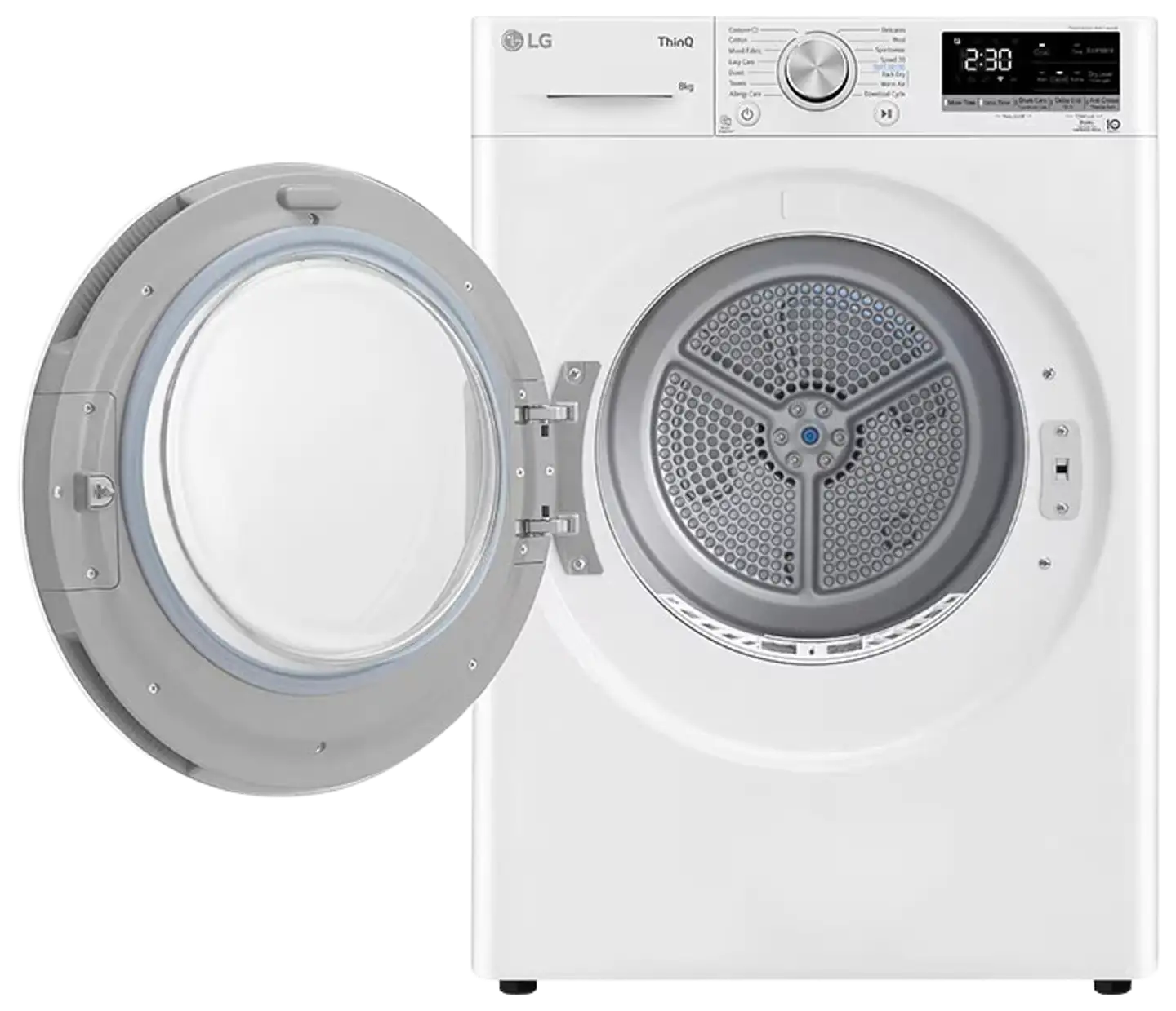 LG kuivausrumpu RH80V9AV7N 8kg valkoinen - 3