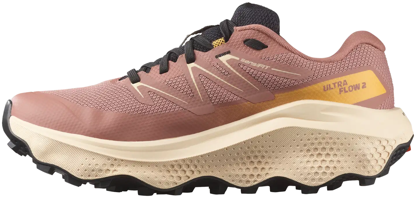 Salomon naisten juoksukenkä Ultra flow 2  GTX W, WP - Burlwood/Tender Peach/Warm - 4
