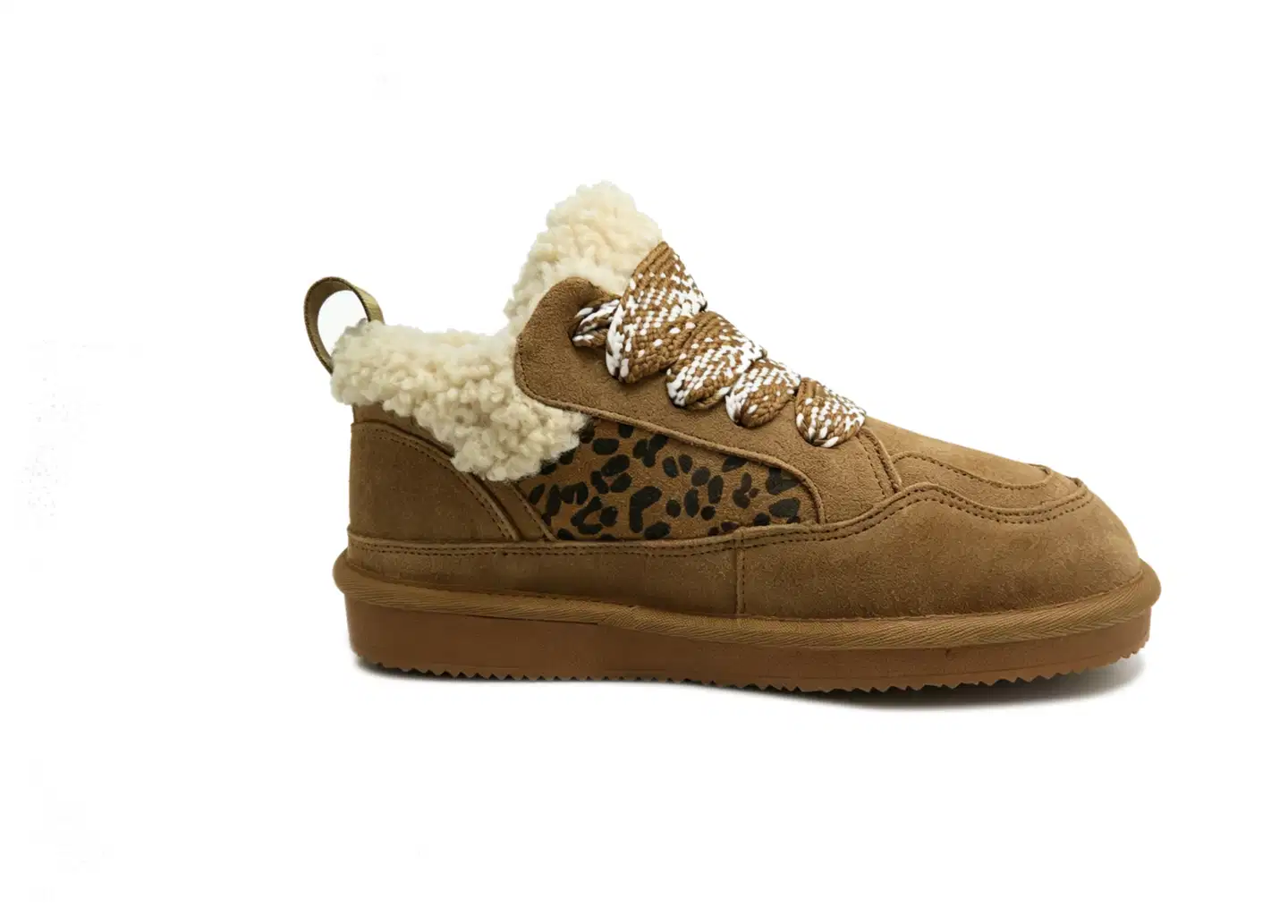 WKLY. naisten mokkanahkaiset talvitennarit Vaiana - Camel/leopard - 3