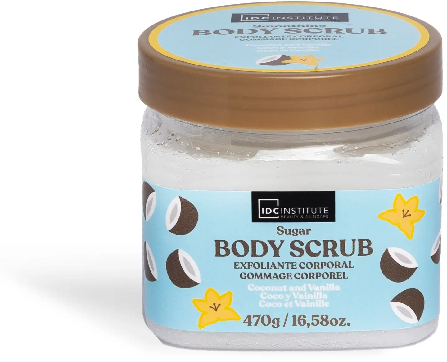 Nauti makeasta hemmotteluhetkestä kookoksen ja vaniljan tuoksussa. Luonnolliset ainesosat kuorivat hellävaraisesti ja ravitsevat ihoa, jättäen sen pehmeäksi, raikkaaksi ja kevyesti tuoksuvaksi.