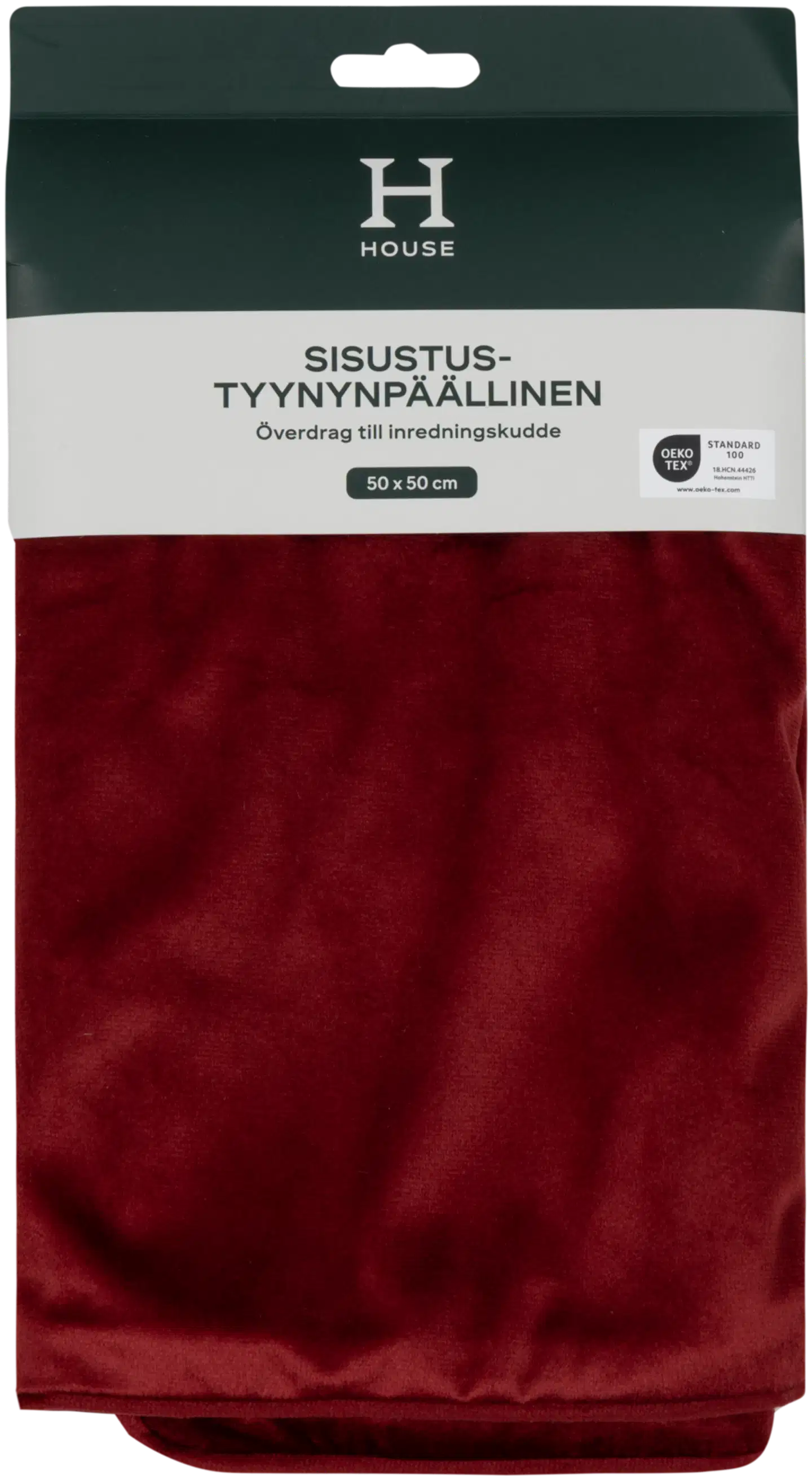 House sisustustyynynpäällinen Velvet 50 x 50 cm viini - 2