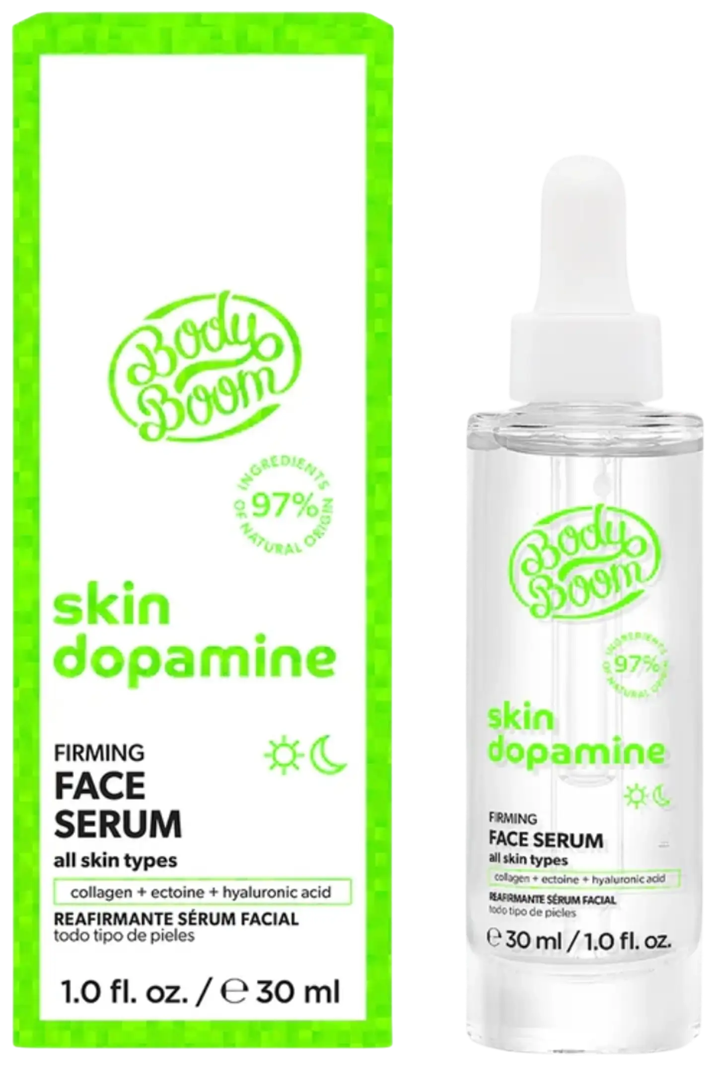 BodyBoom skin dopamine uudistava ja kiinteyttävä kasvoseerumi 30ml