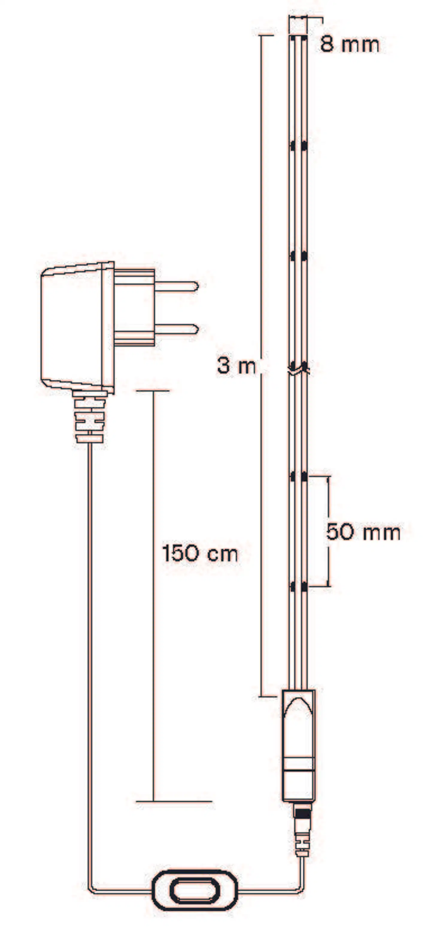 Airam COB LED Strip Led-nauha 24V IP20 830 3m - 5