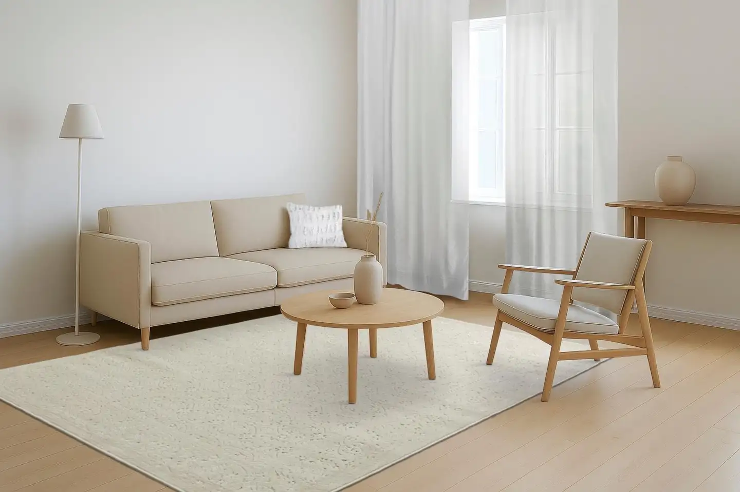 House sisustustyyny Rabbit 45x45 cm beige-valkoinen - 3