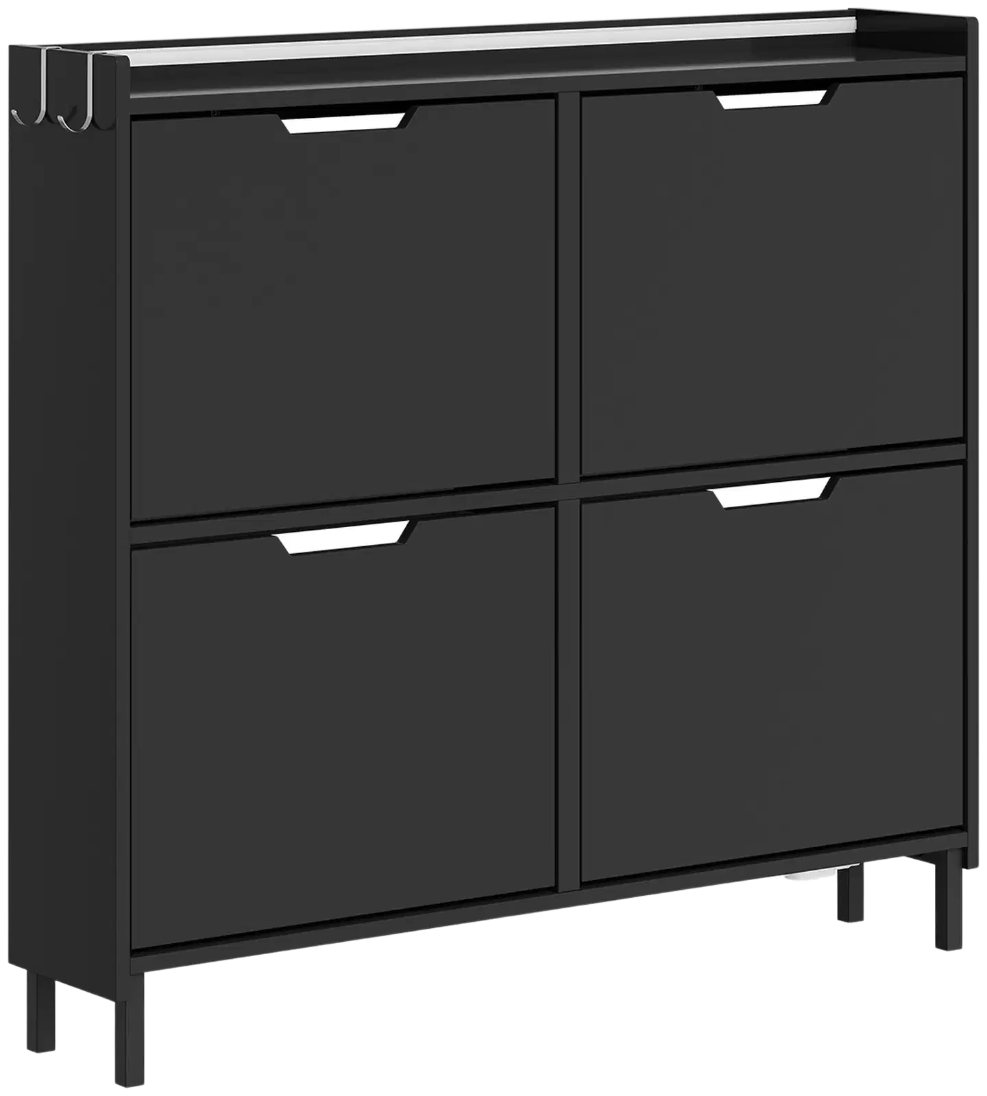 SoBuy kenkäkaappi musta FSR100-E-SCH - 1