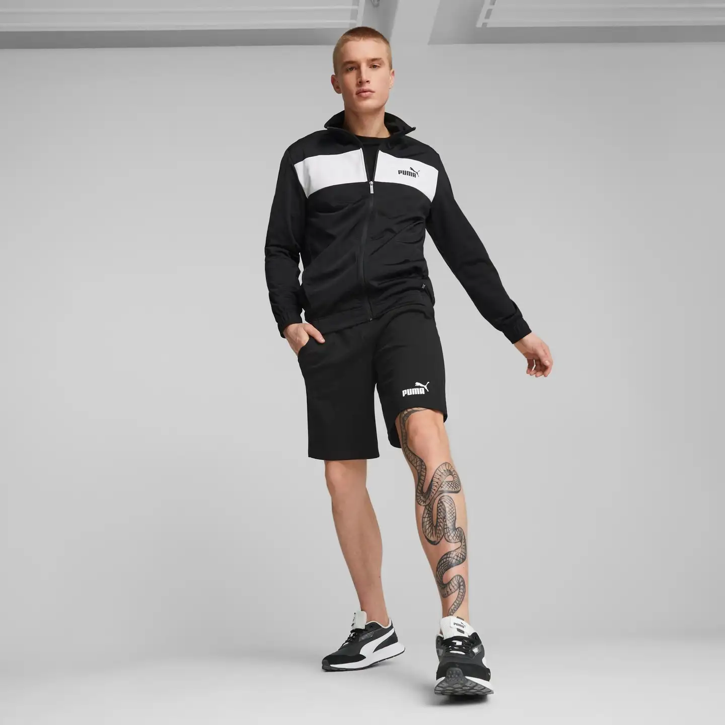 Puma Miesten Poly Suit verryttely puku - BLACK - 7