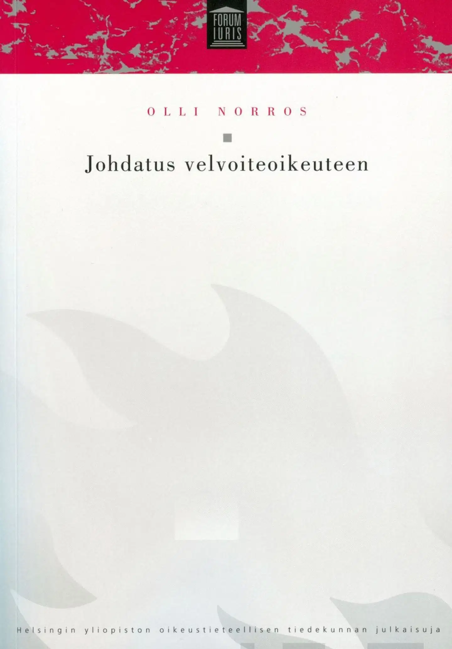 Norros, Johdatus velvoiteoikeuteen