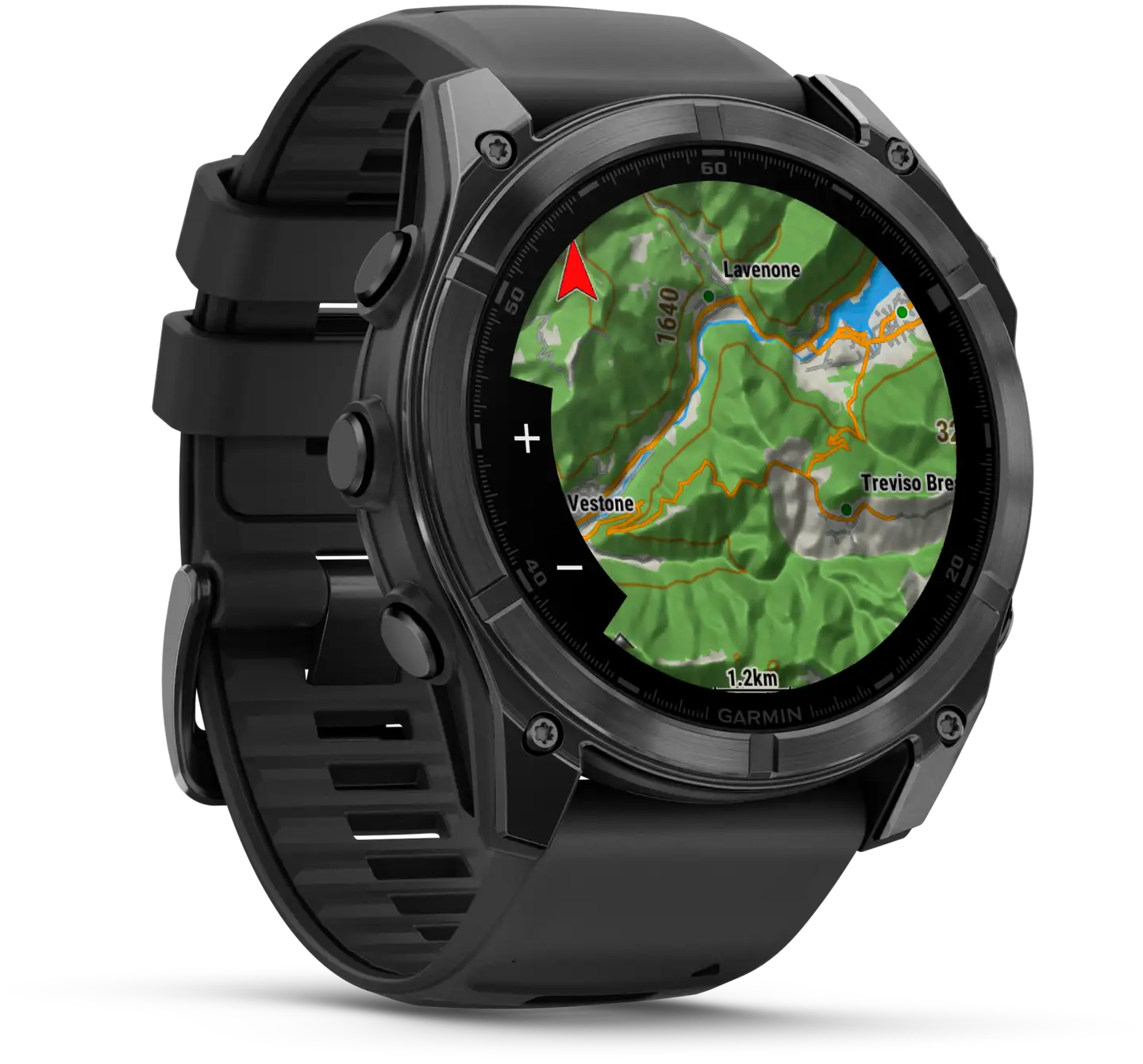 Garmin urheilukello Fenix 8 AMOLED 51 mm tummanharmaa/musta - 5