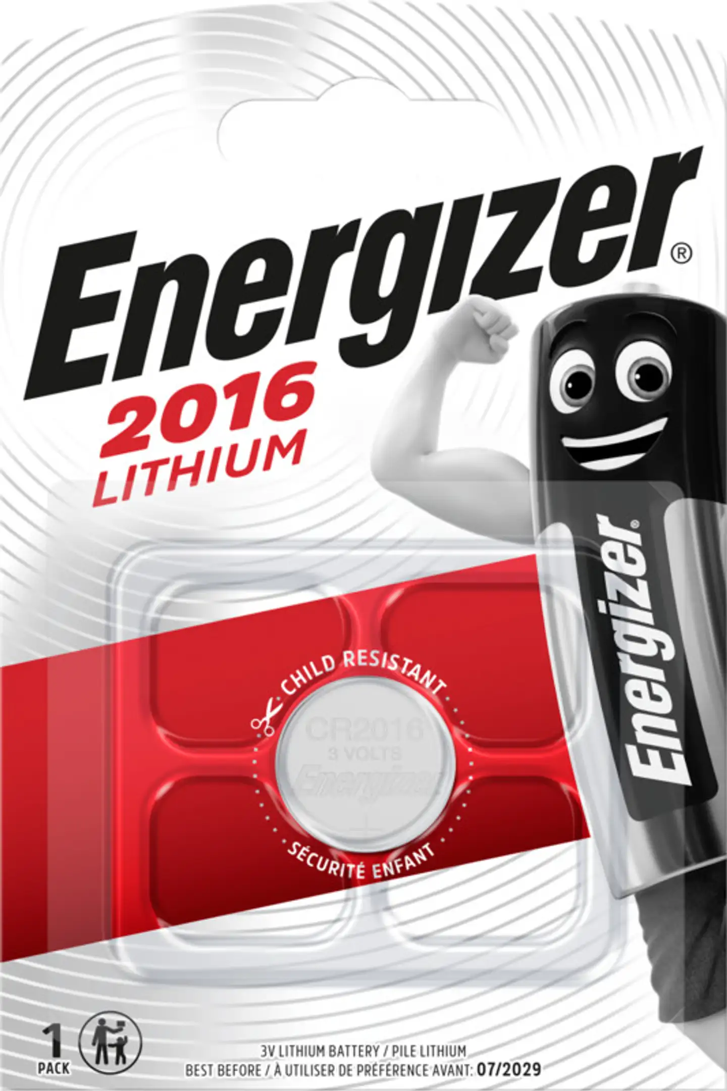 Energizer paristo nappi lithium CR2016 3v 1-kpl