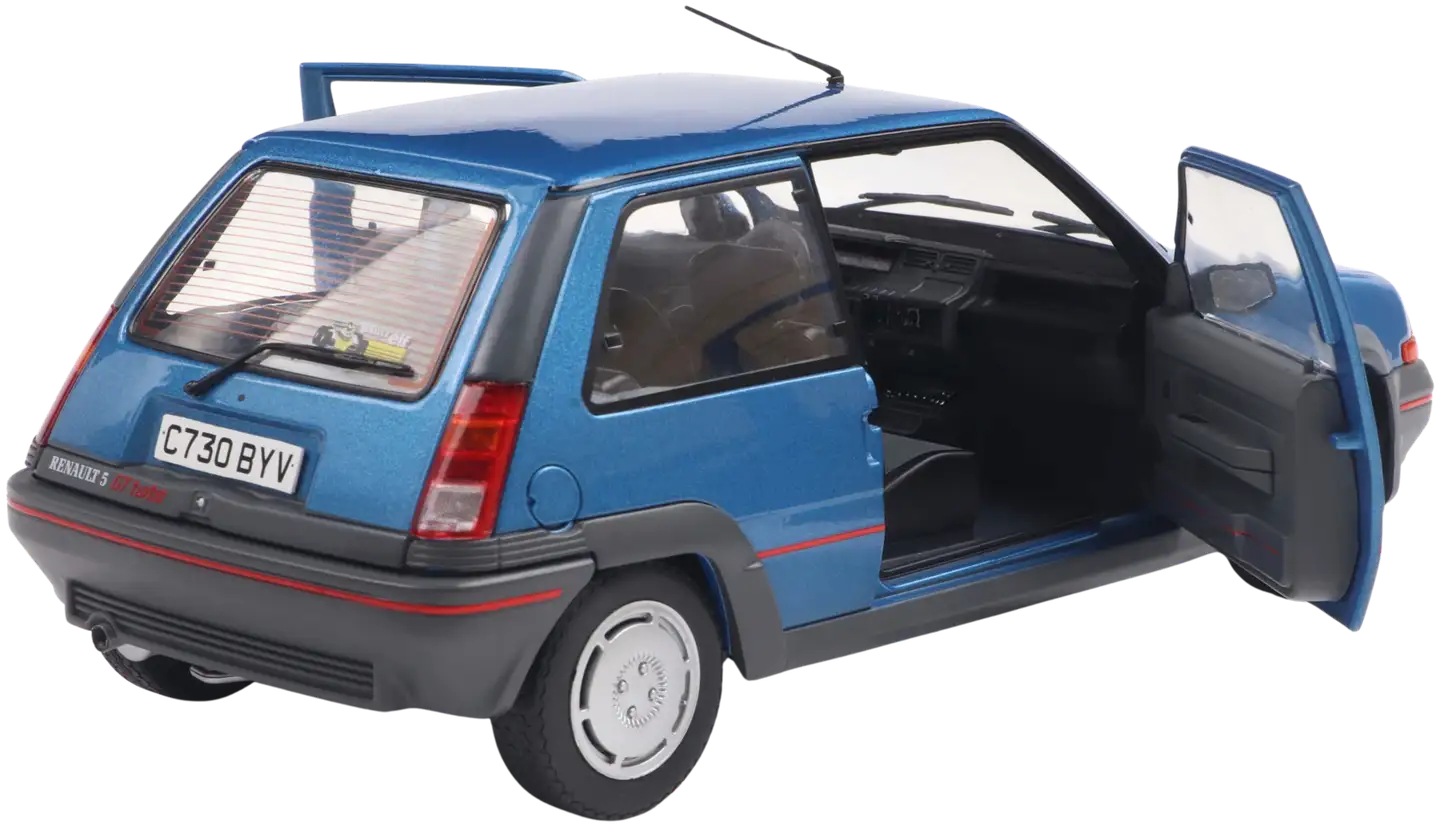 Solido 1:18 Renault 5 GT Turbo MK1 Alpine blue, keräilyauto, pienoismalli - 7