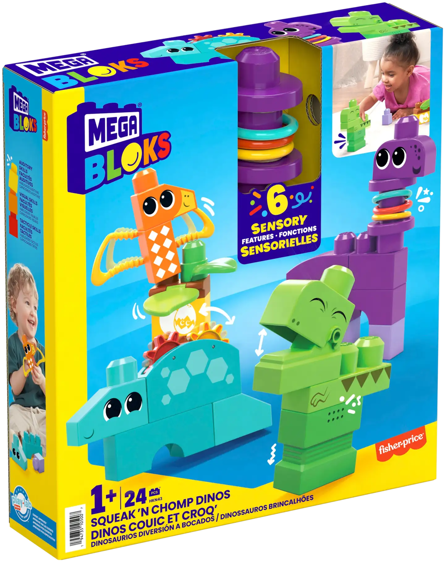 Mega Bloks Squeak 'N Chomp Dinos Hkn43 - 2