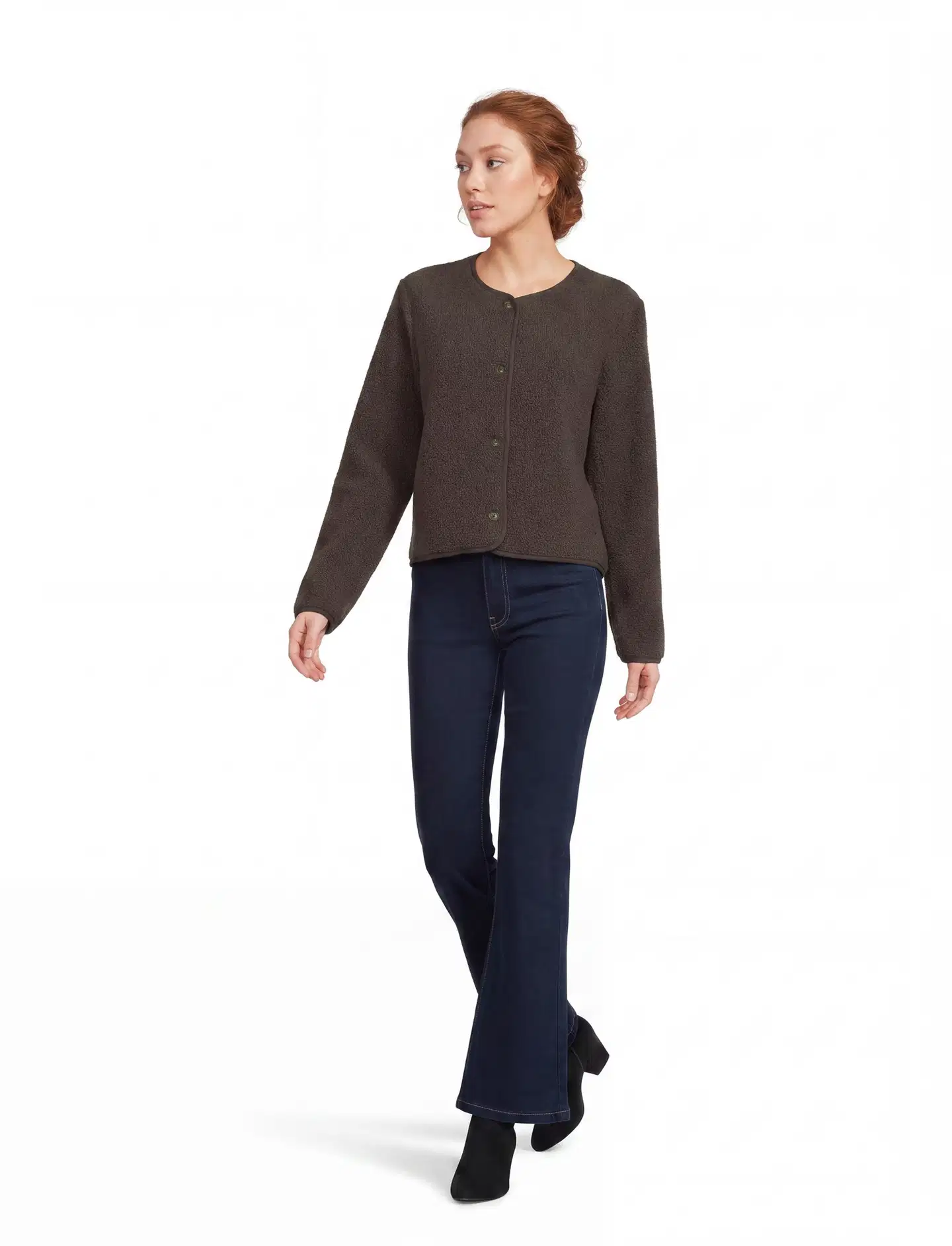 London Fog naisten jakku Hairy 220L263304 - brown - 4