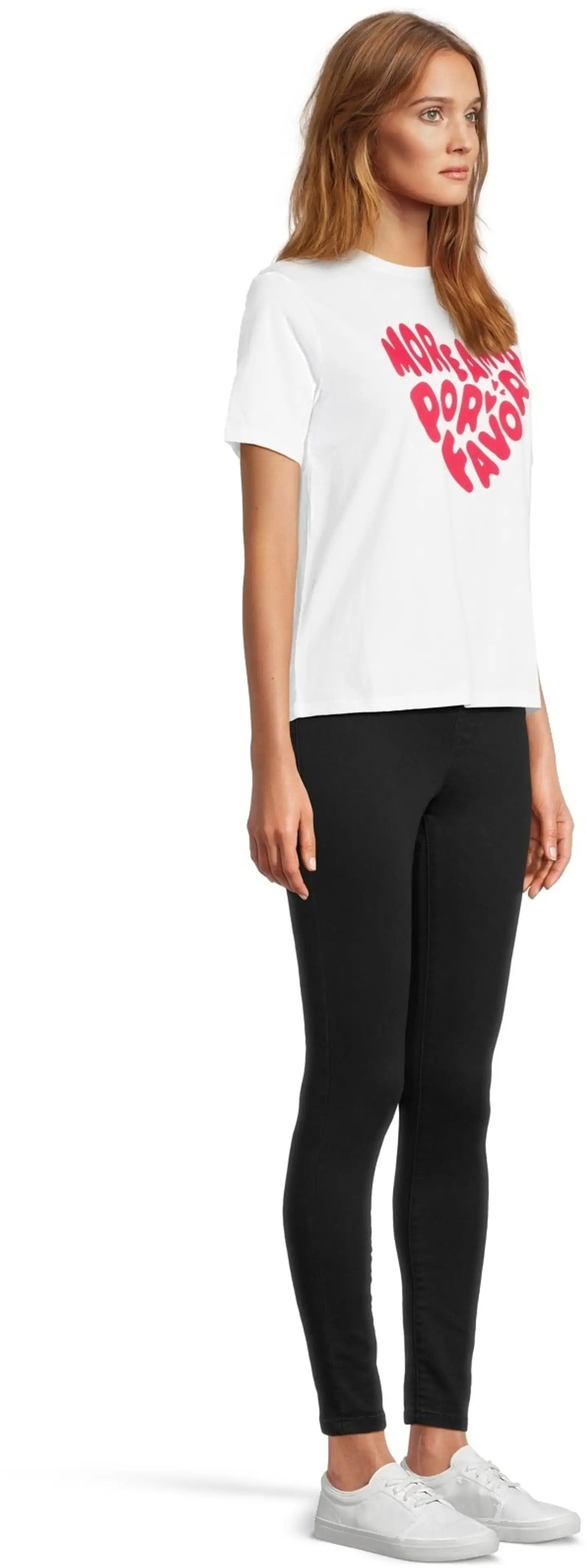 TEX naisten T-paita sydän I274586 - white 2 - 4