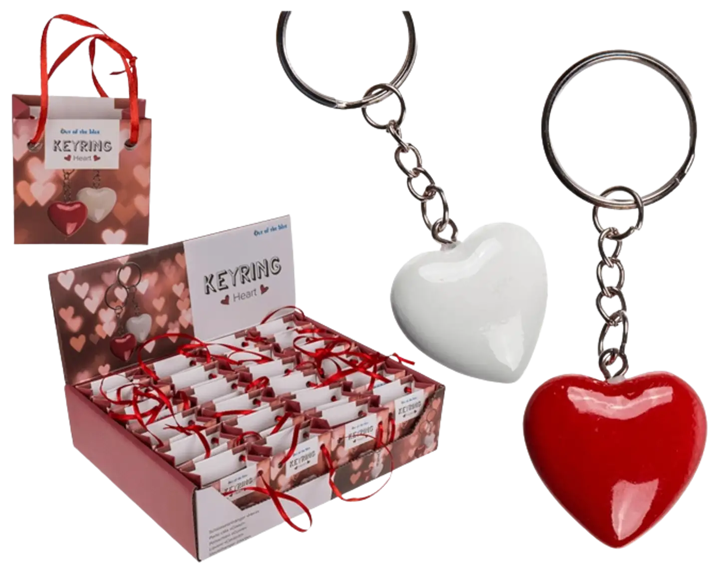 Avaimenperä sydän 1 kpl