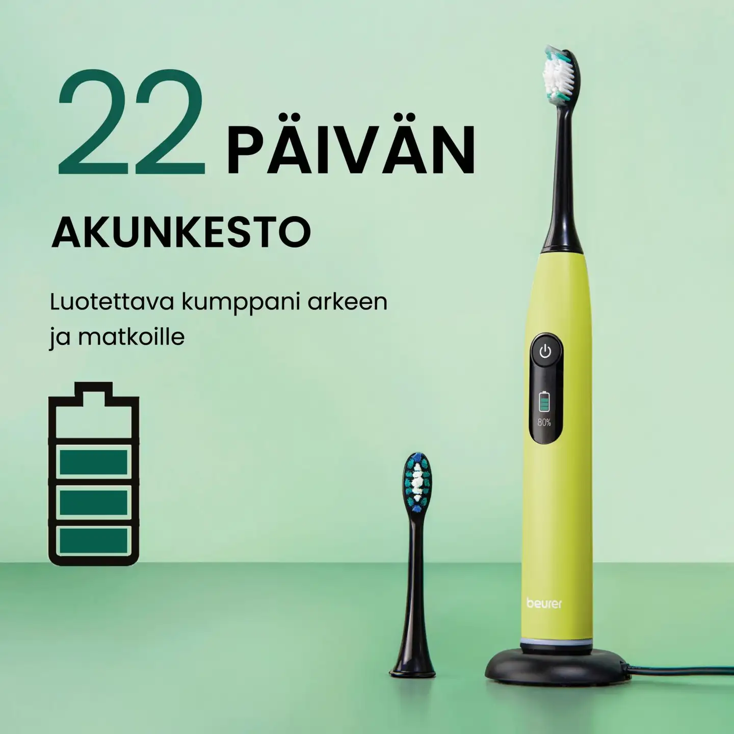 Beurer sähköhammasharja SC50 Sonic splashy lemon - 7