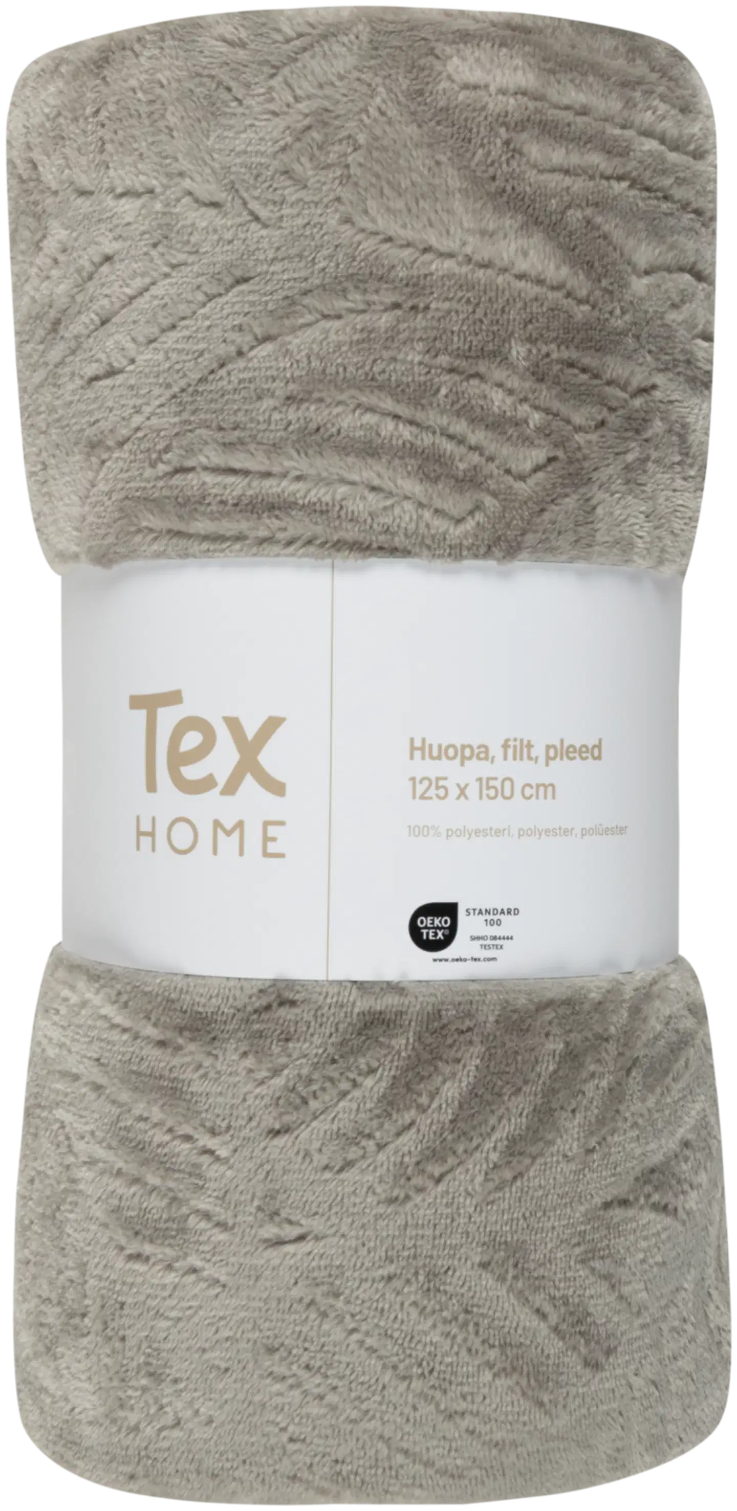 Tex Home huopa Lehti 130 x 170 cm harmaa