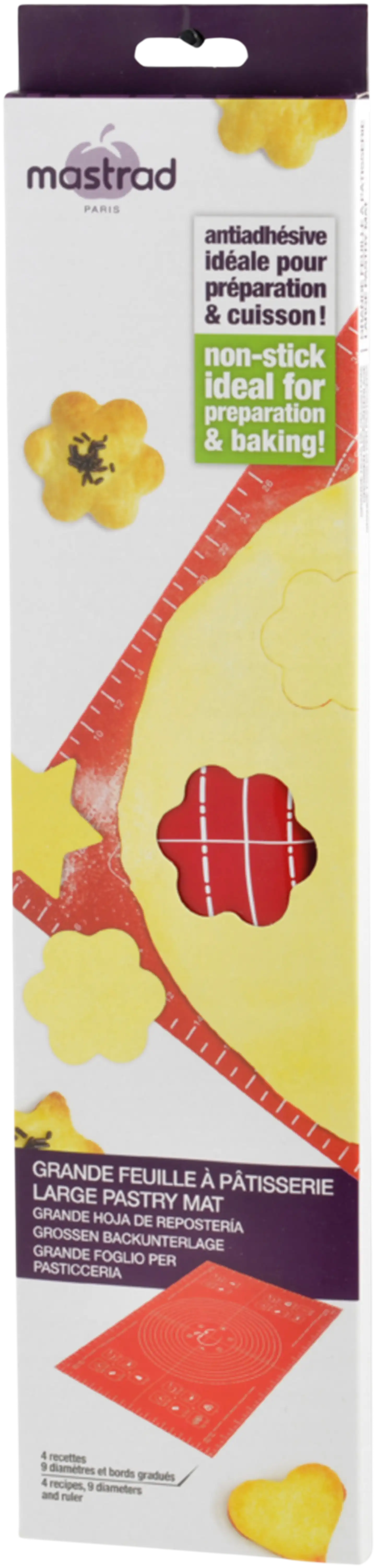 Mastrad leivontamatto 40x60 cm punainen - 2
