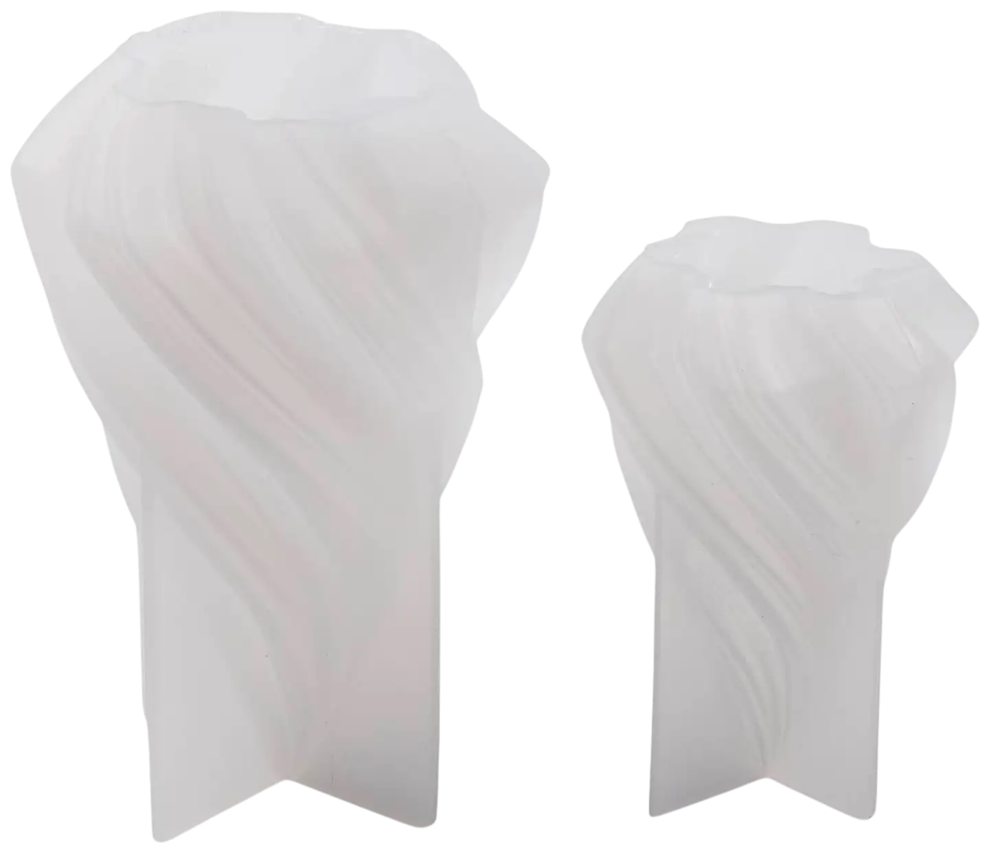 Silikonimuotti, Joulukuuset, Kork. 8+11 cm, halk. 5+7 cm, 2kpl/ 1 pkt - 4