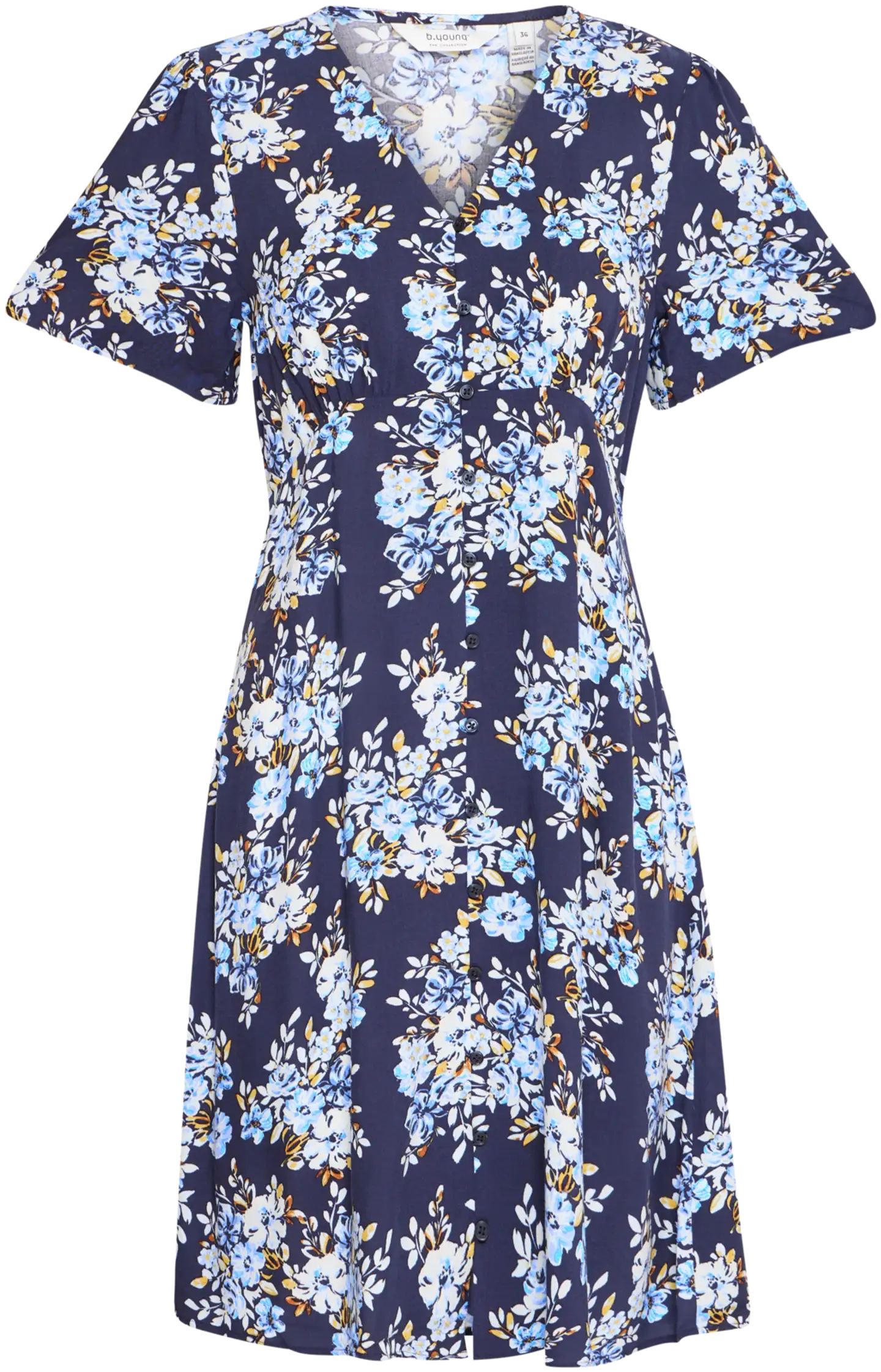 B.young naisten mekko Bymmjoella short - Navy Bouquet - 1