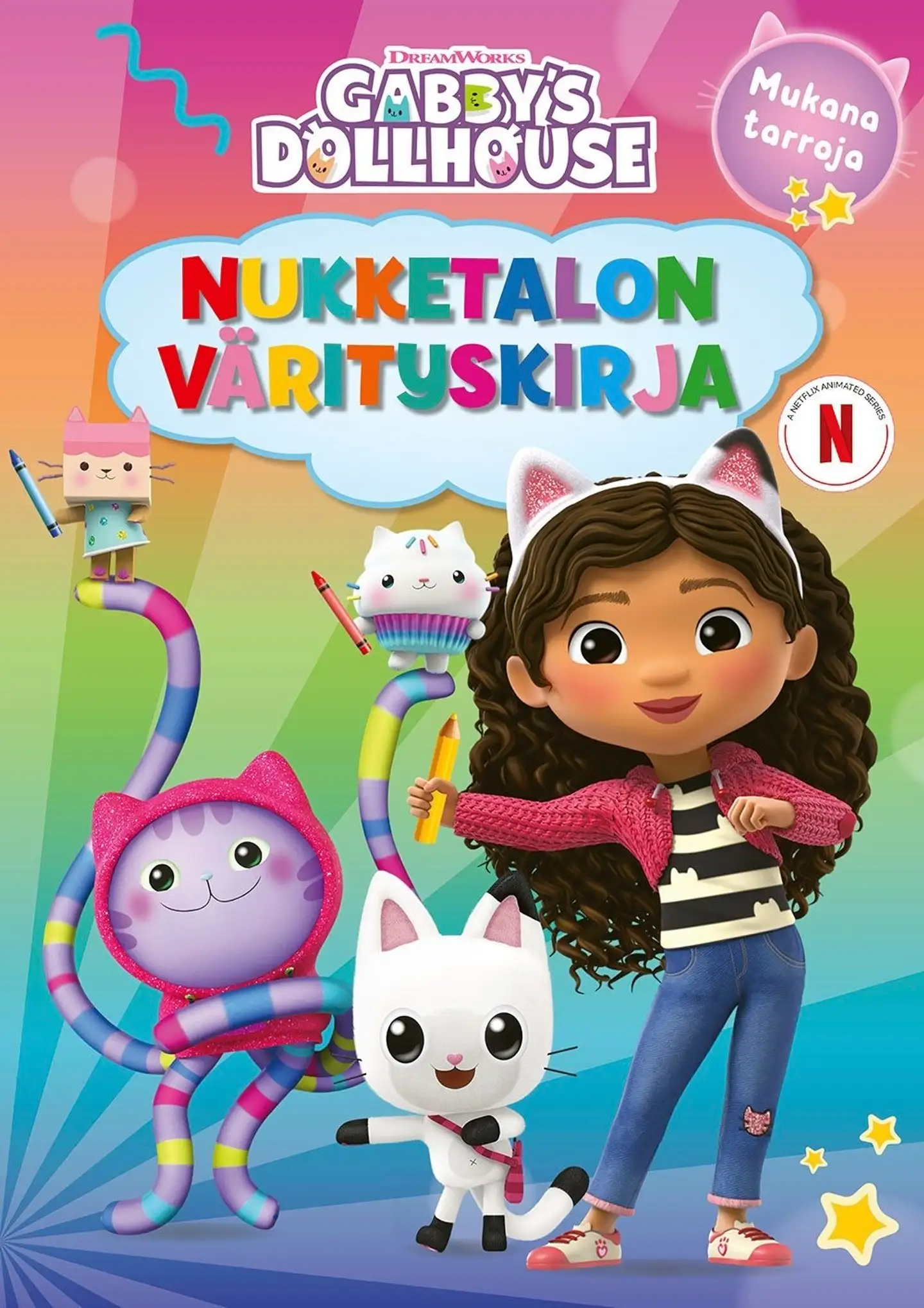 Gabby’s Dollhouse Nukketalon värityskirja