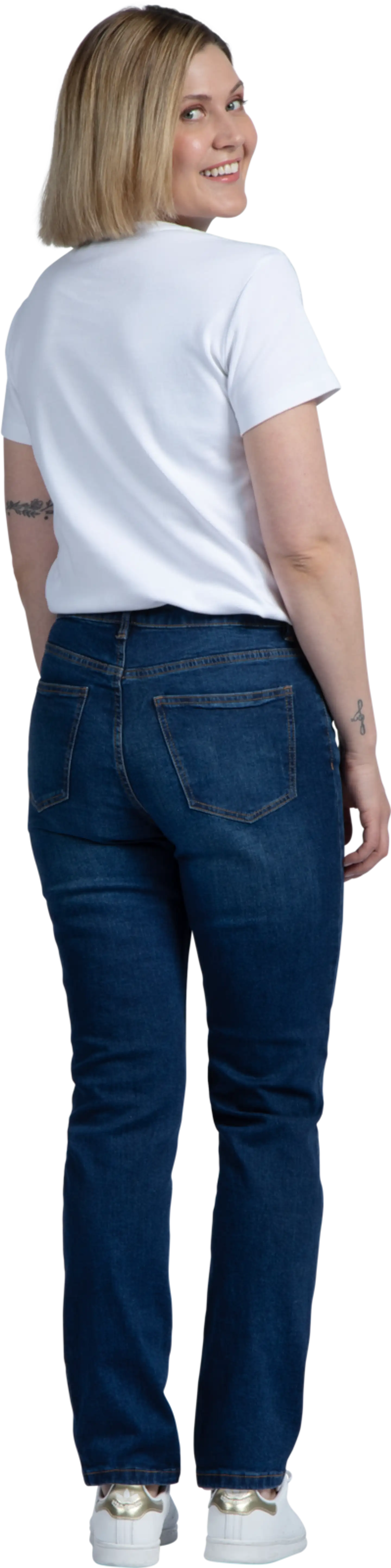 House naisten farkut Straight Fit - Mid blue - 2