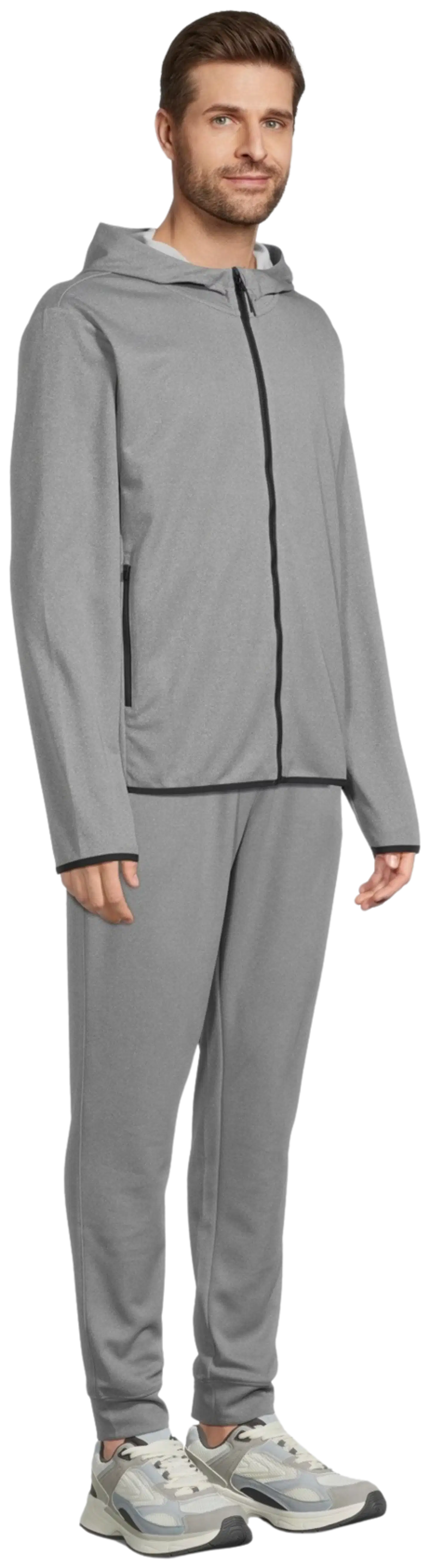 Cheetah miesten hupullinen treenitakki CMJ6423 - Grey Heather - 4