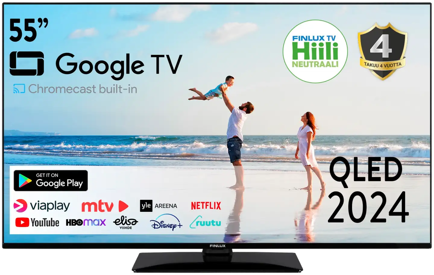 Finlux 55" QLED 4K UHD Google TV 55G10.1ECMI - 1