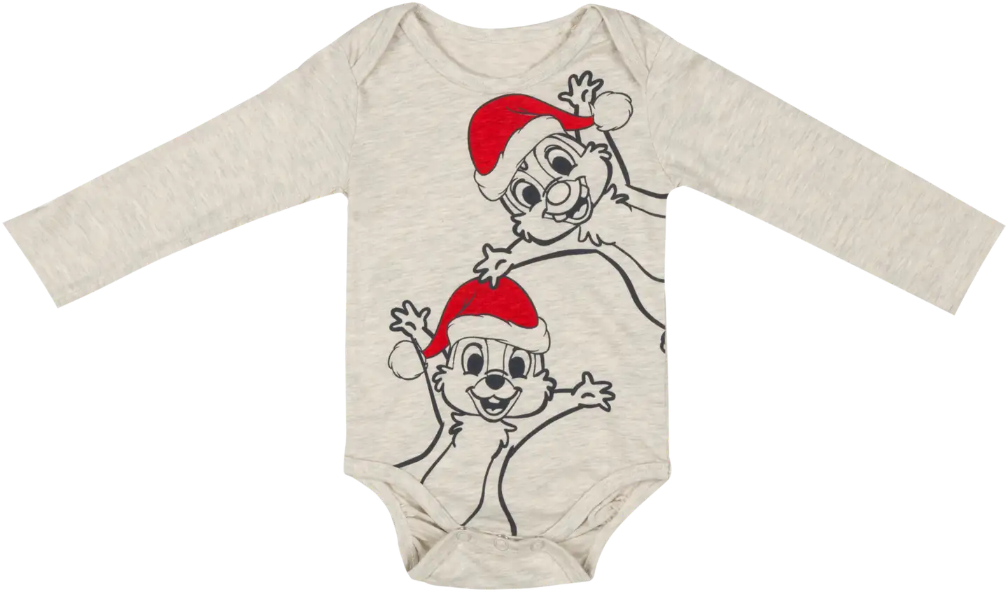 Disney vauvojen body Tiku & Taku Joulu - Light Grey melange - 1