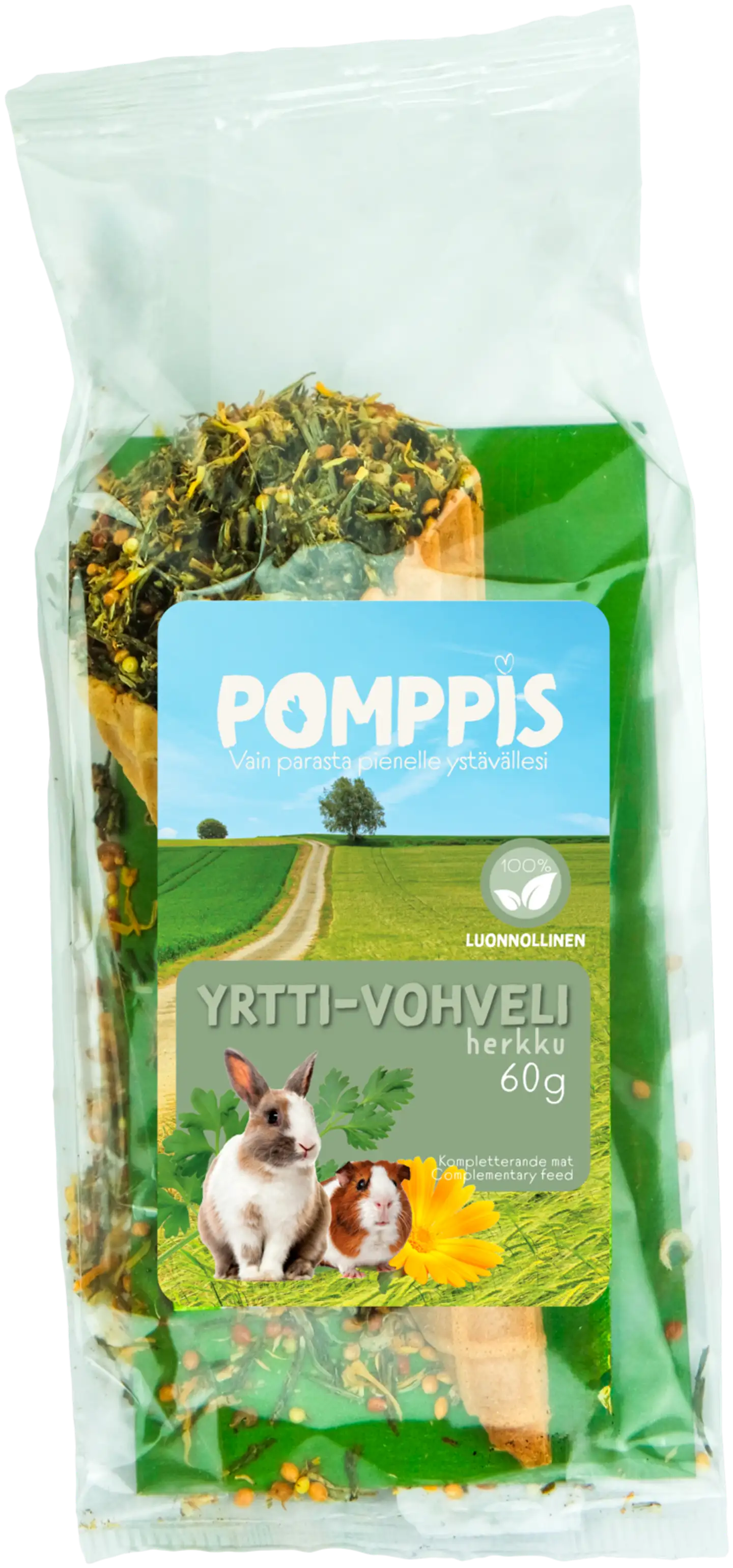 Pomppis jyrsijän yrtti-vohvelituutti 60g - 1