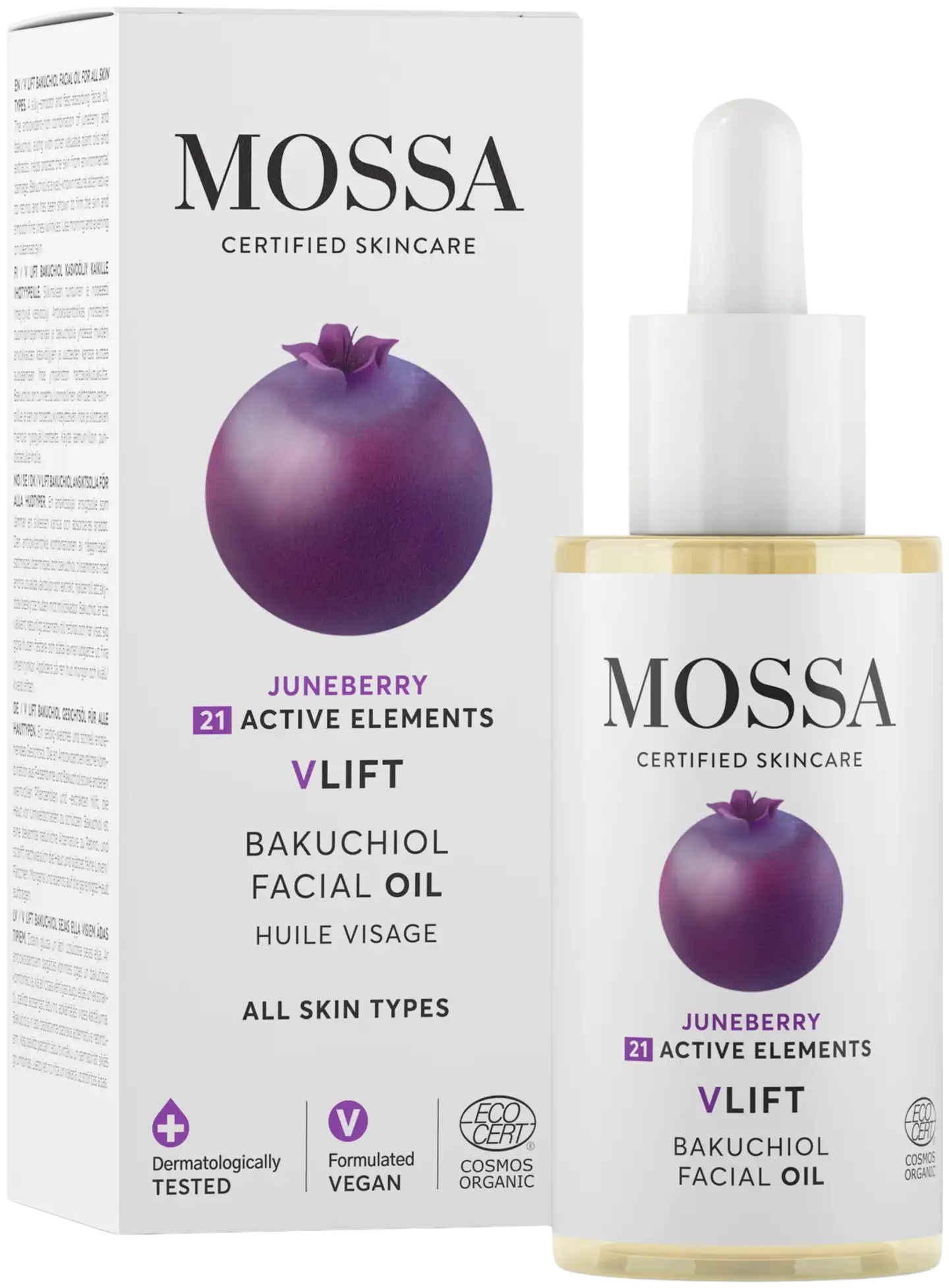 Mossa V LIFT Bakuchiol kasvoöljy 30ml