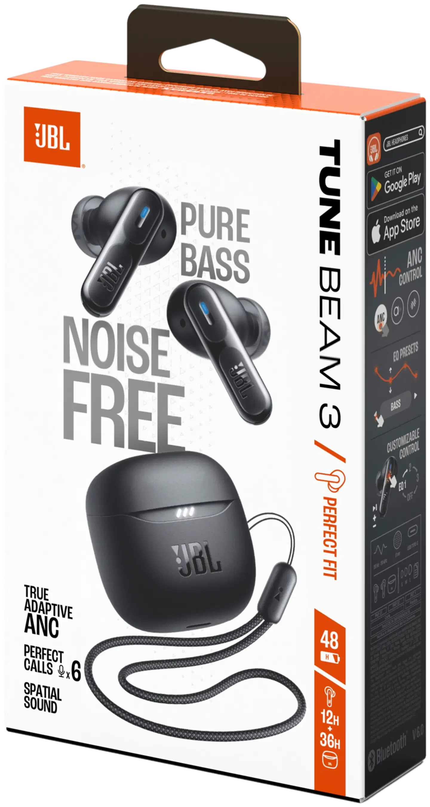 JBL langattomat vastamelunappikuulokkeet Tune Beam 3, musta - 9