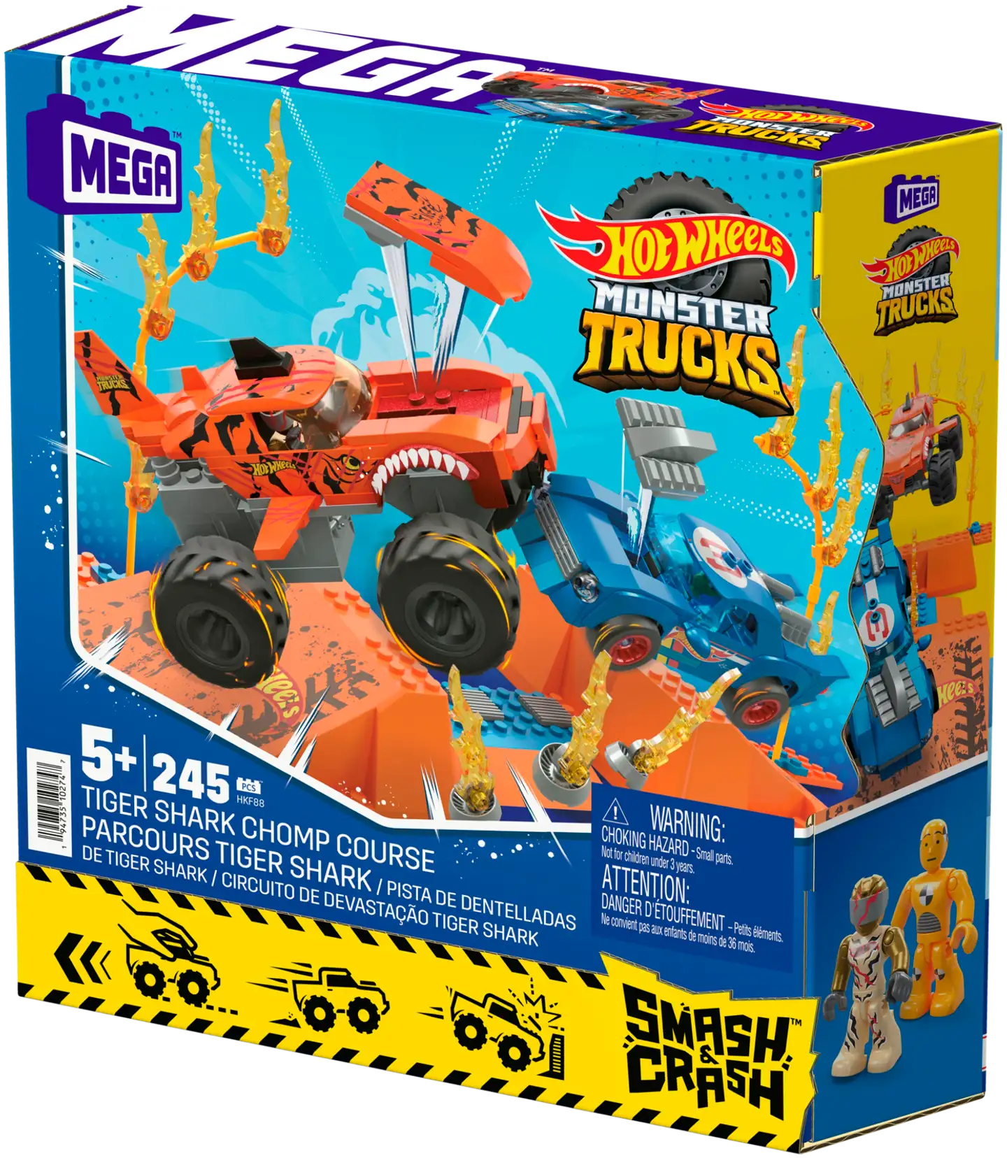 MEGA Hot Wheels Tiger Shark Chomp Course - 2