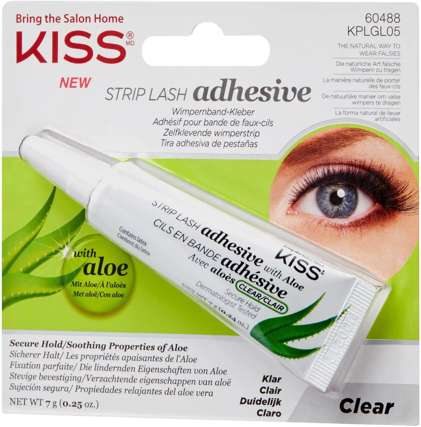 Kiss Strip Lash Glue ripsiliima kirkas 7g - 3