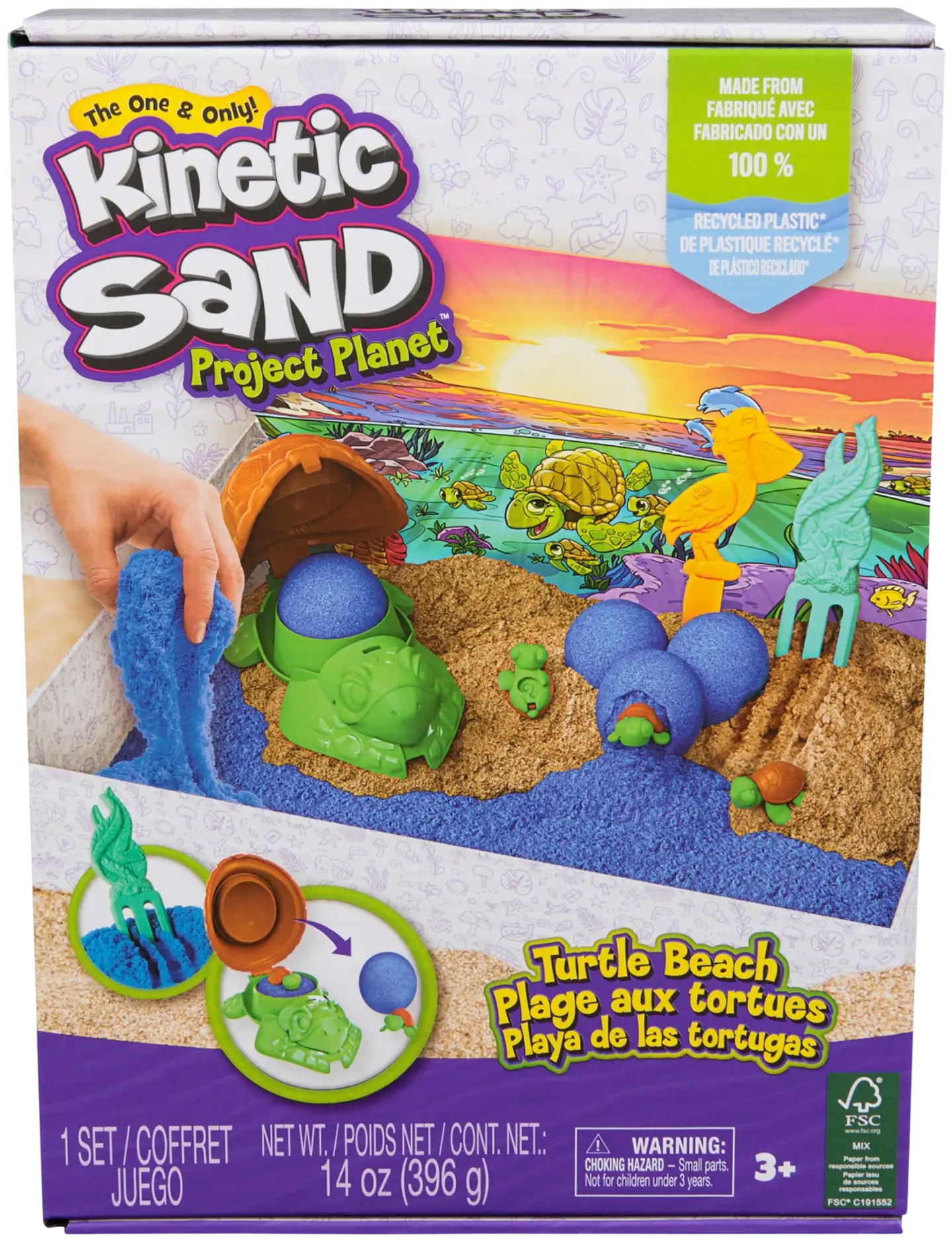 Kinetic Sand Kilpikonna rantasetti - 1