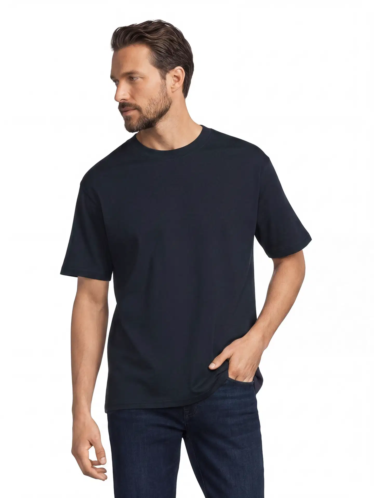House miesten t-paita o-pääntiellä oversize 195HBNOS24 - D.blue - 1