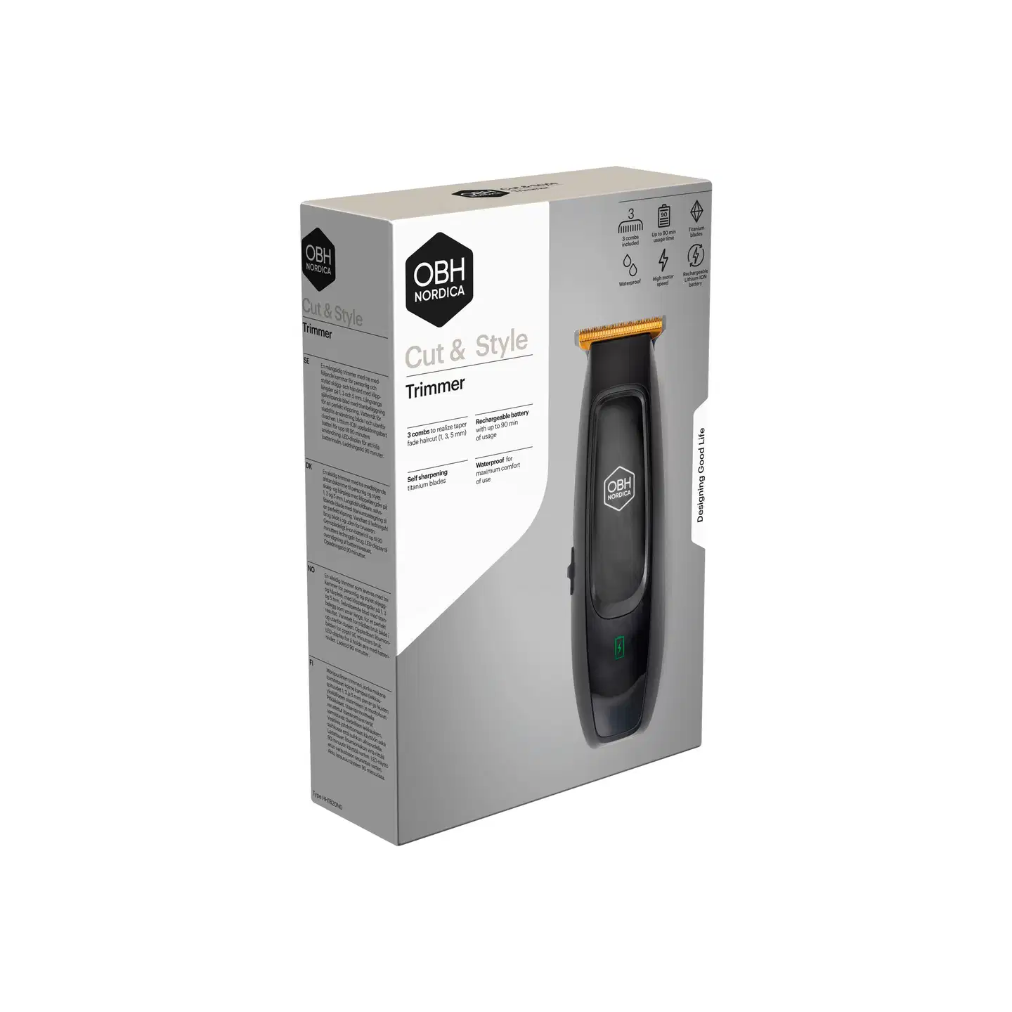 OBH Nordica Cut & Style parta- ja hiustrimmeri HH1820 - 5