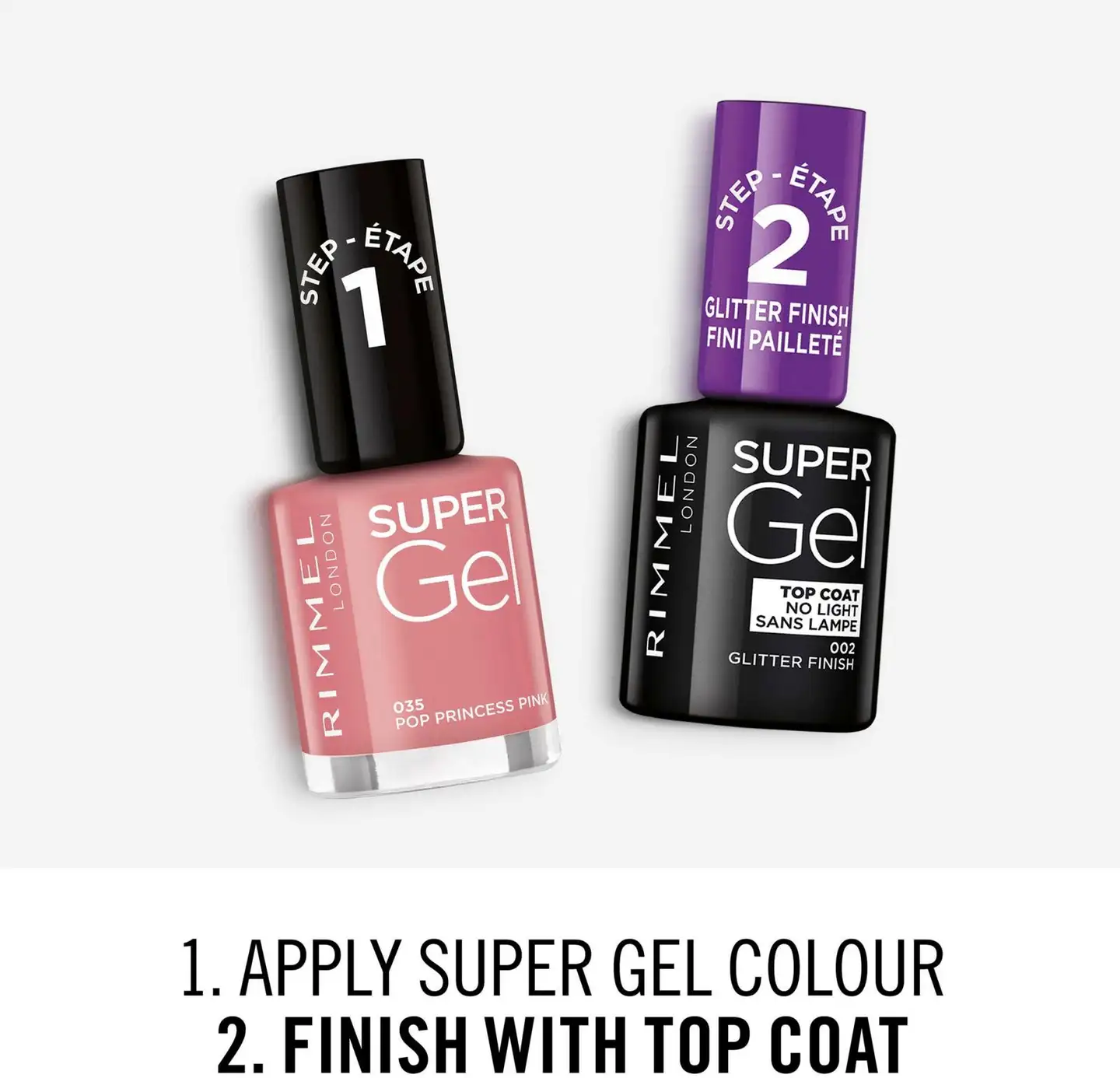 Rimmel Super Gel 035 Pop Princess Pink kynsilakka 12 ml - 7