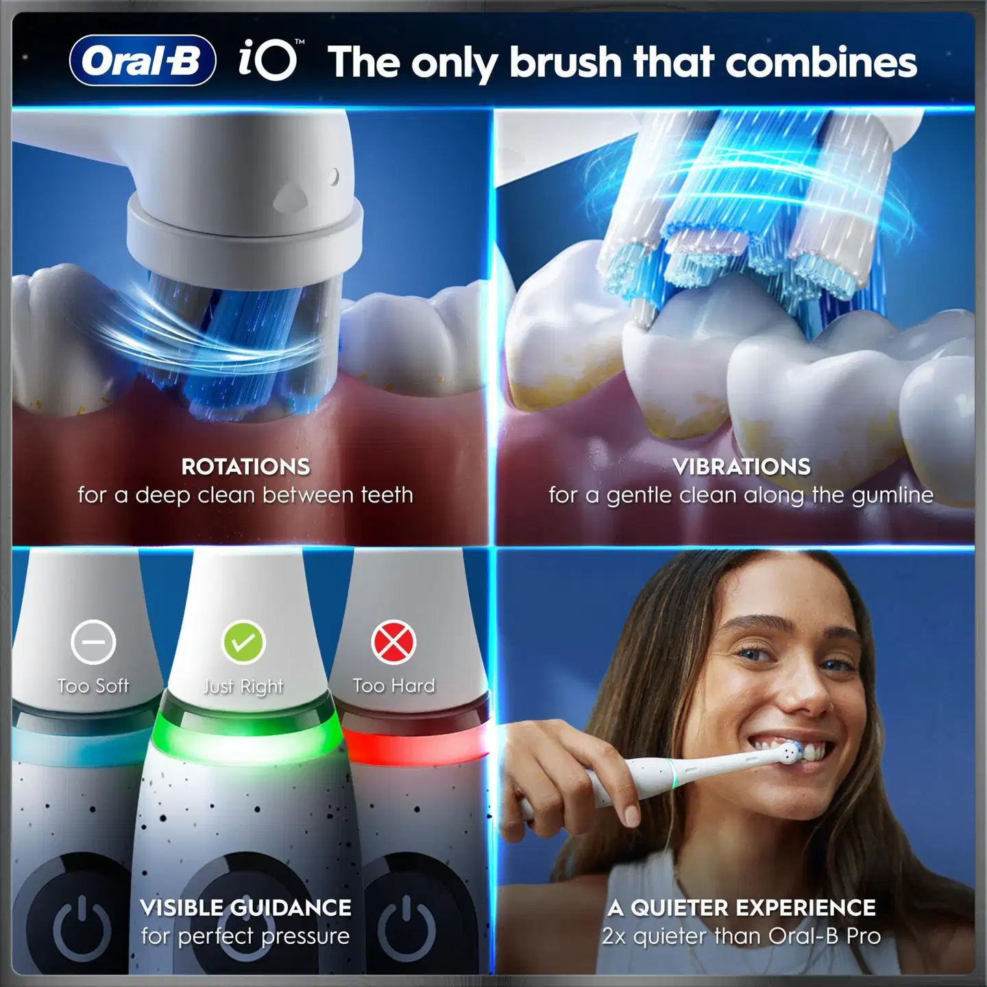 Oral-B iO10 Stardust White sähköhammasharja + lataava matkakotelo + hammasharjateline - 8