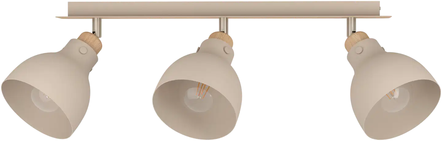 EGLO Kattovalaisin 3-os Arrecife hiekka/puu - 2