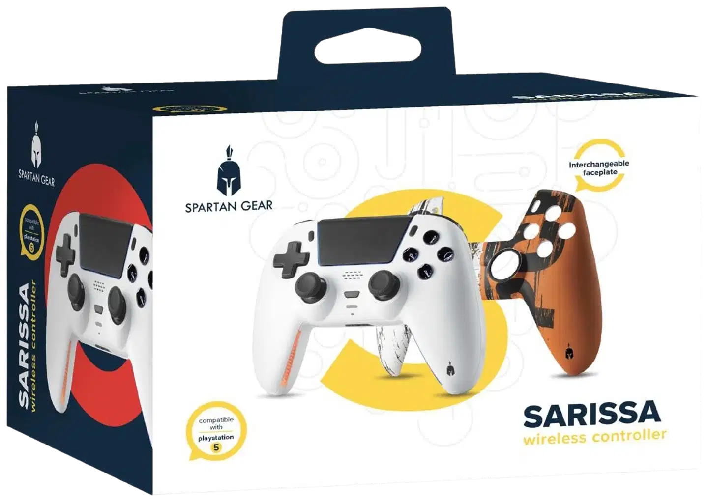 Playstation 5 Spartan Gear Sarissa Langaton peliohjain valkoinen - 1