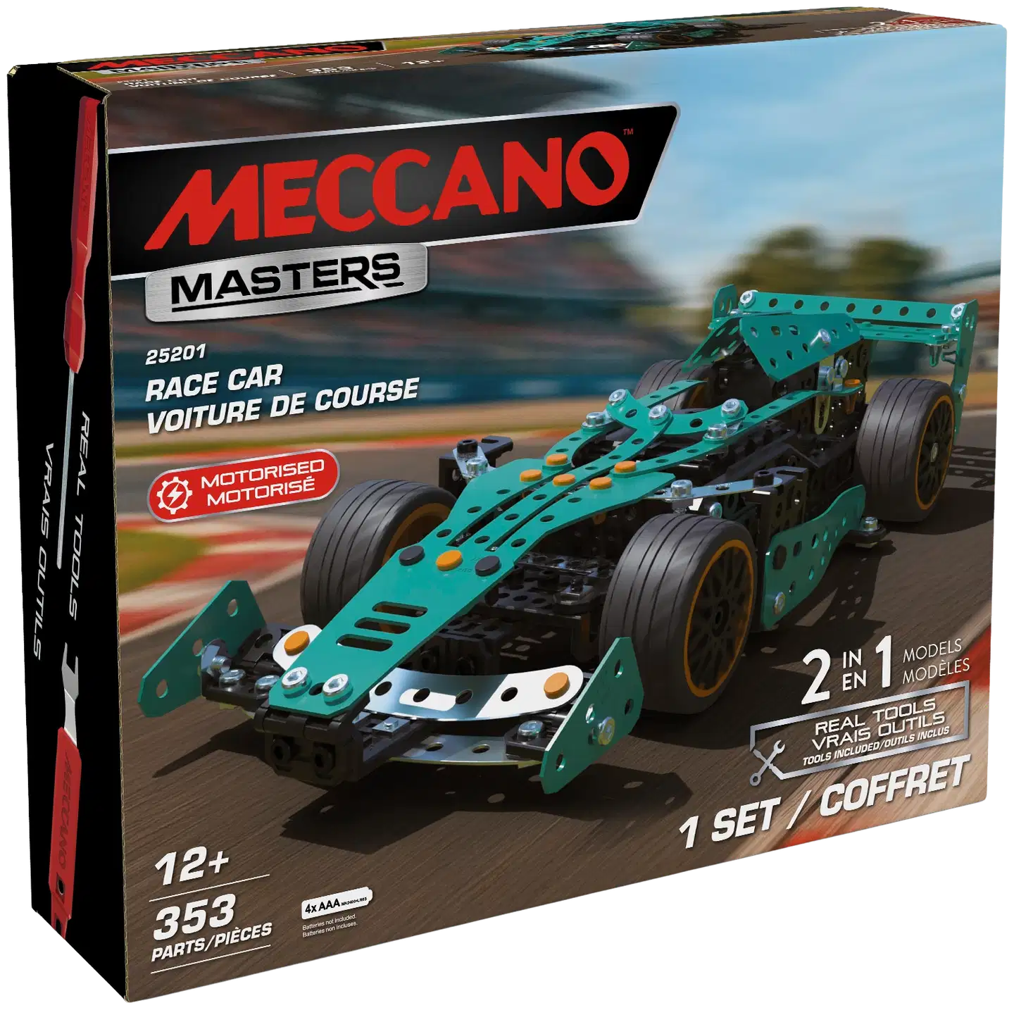 Meccano 2-in-1 Hypercar ja F1 -rakennussarja - 11