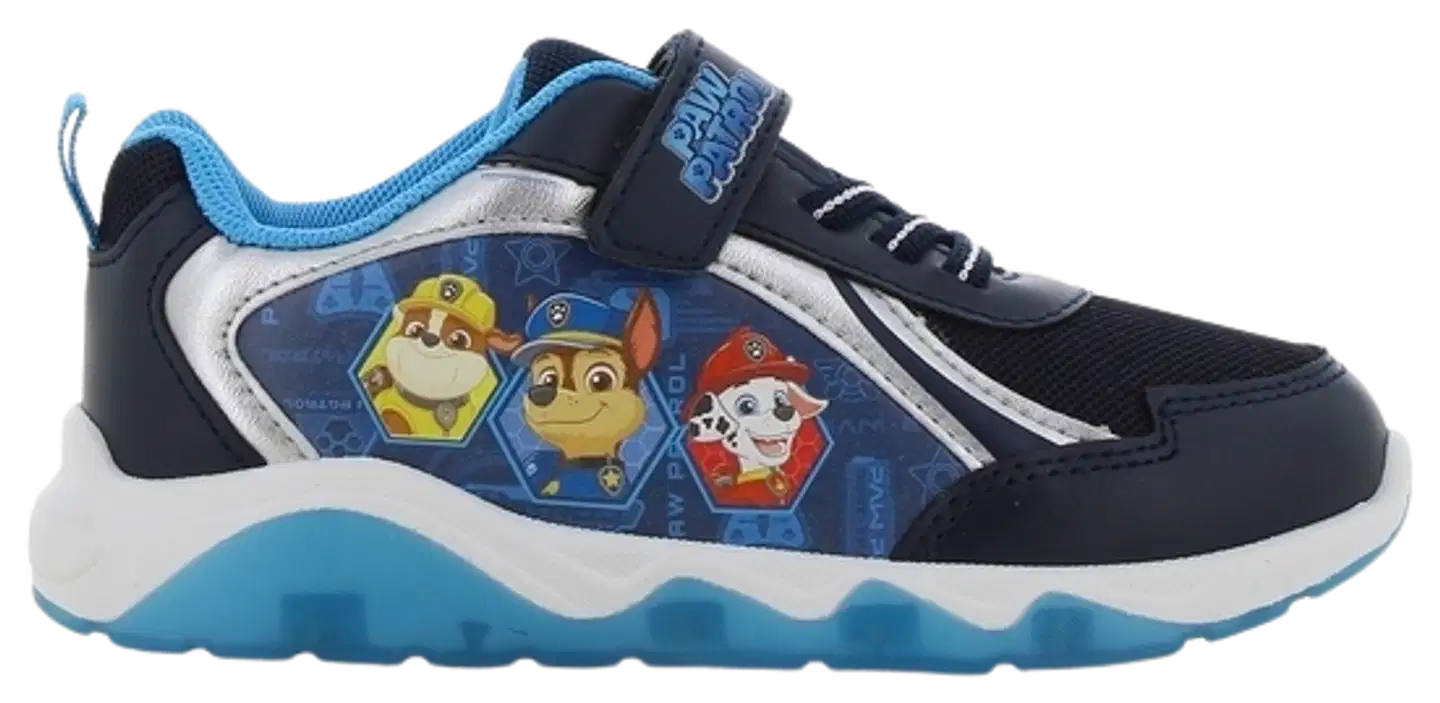 Ryhmä Hau lasten vilkkulenkkarit PW013025 - NAVY/SILVER - 1