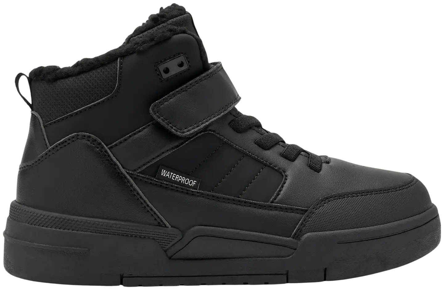 Dinsko lasten vedenpitävät vapaa-ajan jalkineet Oxford WP Warm - BLACK - 1